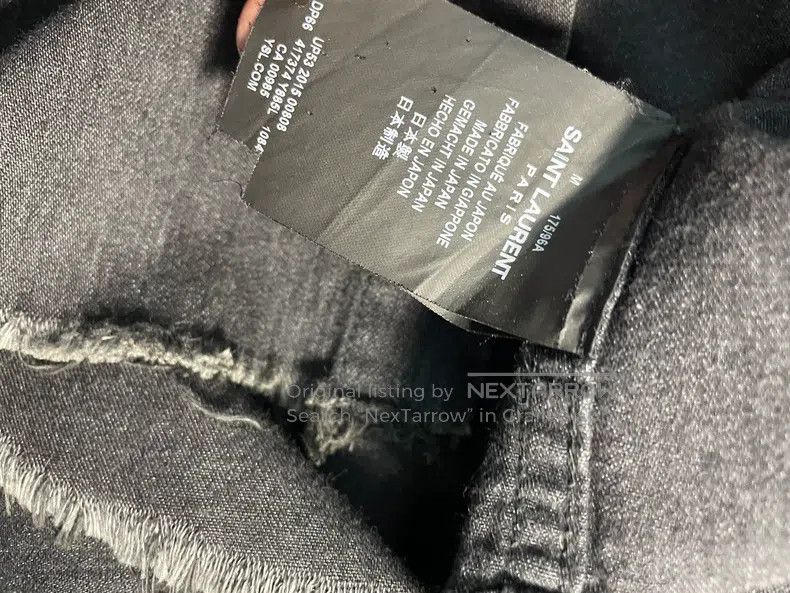 Saint Laurent Paris Saint Laurent Paris Distressed Hem Fringe Destroyed Denim Size US M / EU 48-50 / 2 - 7 Thumbnail