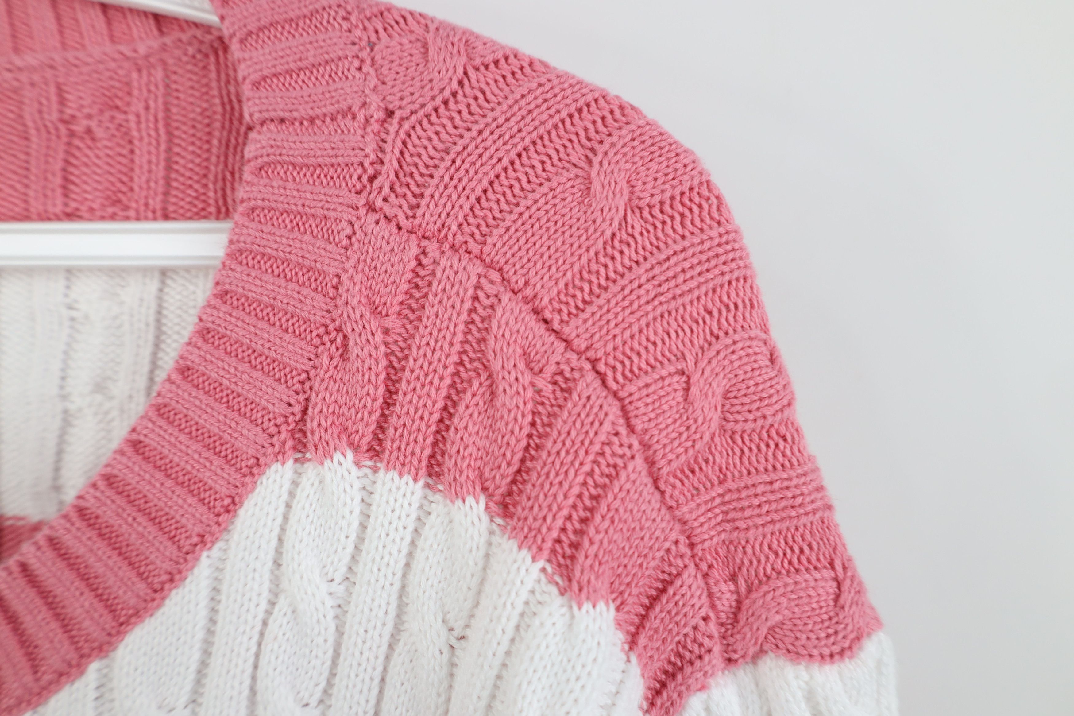 Lands' End Vintage Lands End Ribbed Chunky Cable Knit Crewneck Sweater Size XL / US 12-14 / IT 48-50 - 6 Thumbnail