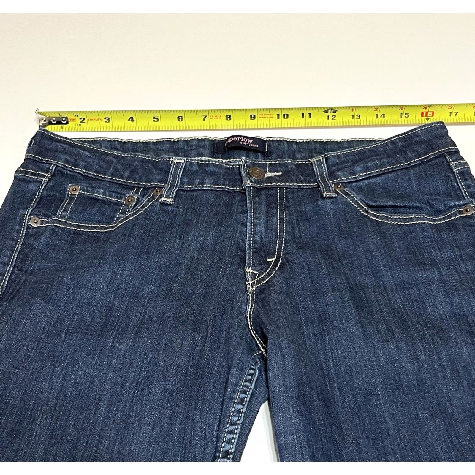 Levi's Levi's Womens 518 Bootcut Jeans Jeans 11M 33x26 Blue Distinctive Logo Pockets Denim Light Stretch Regular Rise Low Rise N/A Size 32" / US 10 / IT 46 - 3 Thumbnail