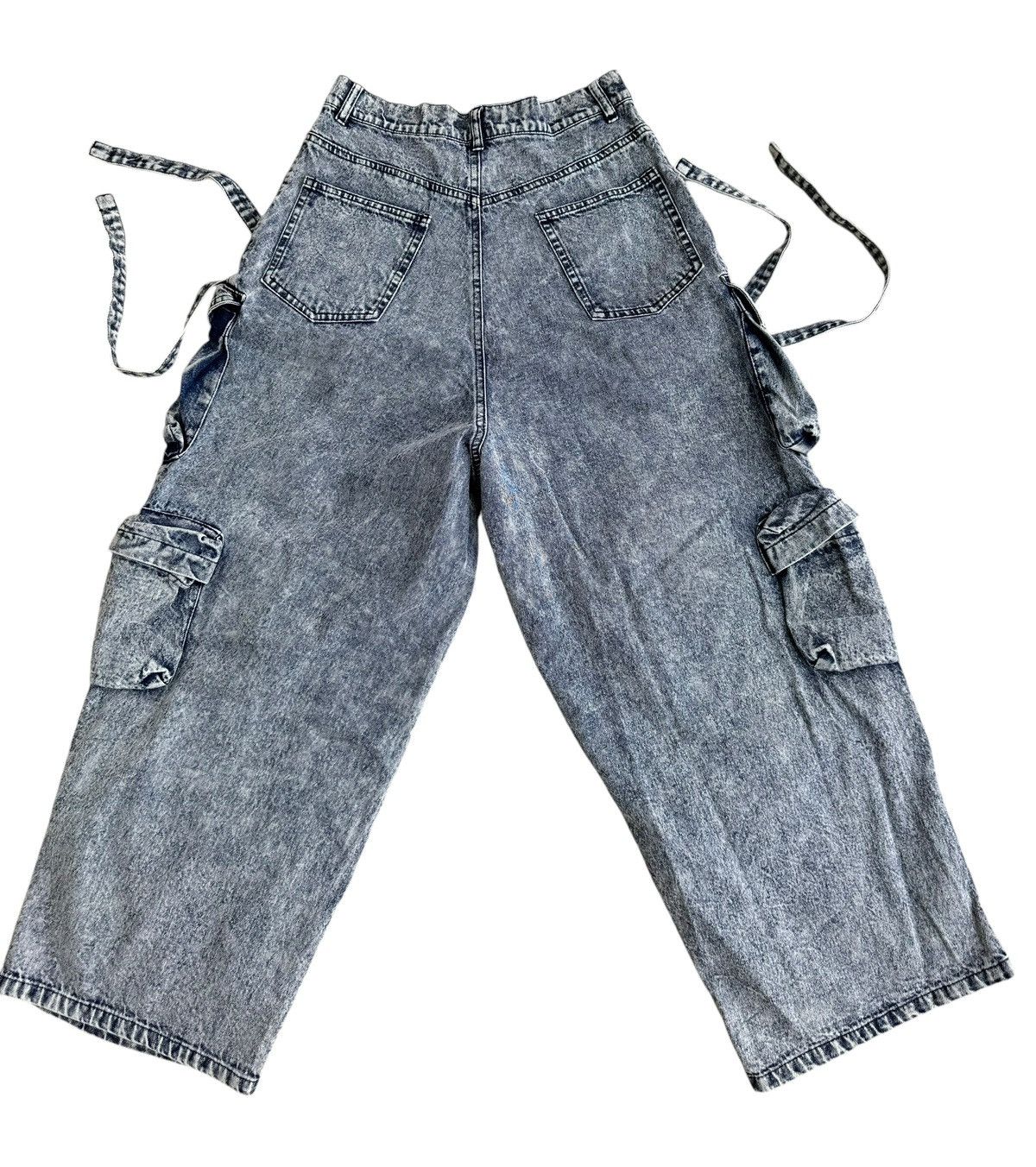 JNCO × Japanese Brand Streetwear Adrer Asid Wash baggy Multiple Pocket Jeans Size US 29 - 9 Thumbnail