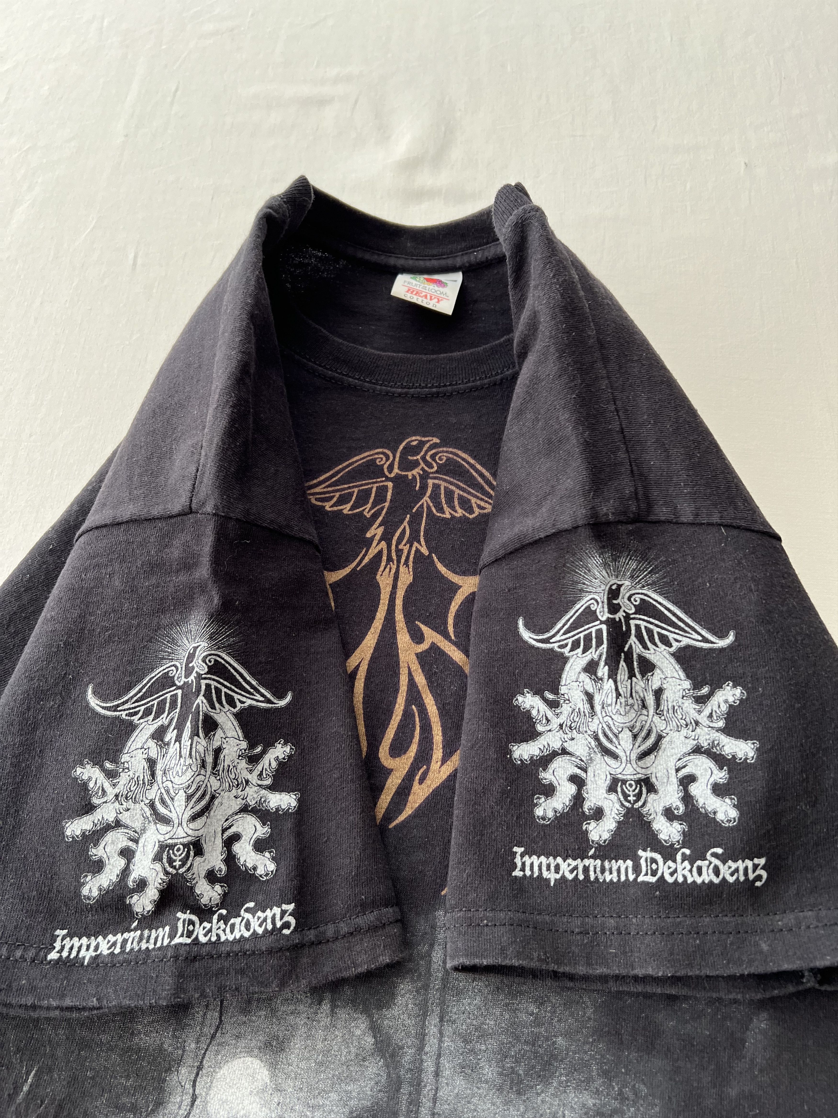 Band Tees Vintage 2000s Imperium Dekadenz Black Metal Band Black Tee Size US L / EU 52-54 / 3 - 8 Thumbnail