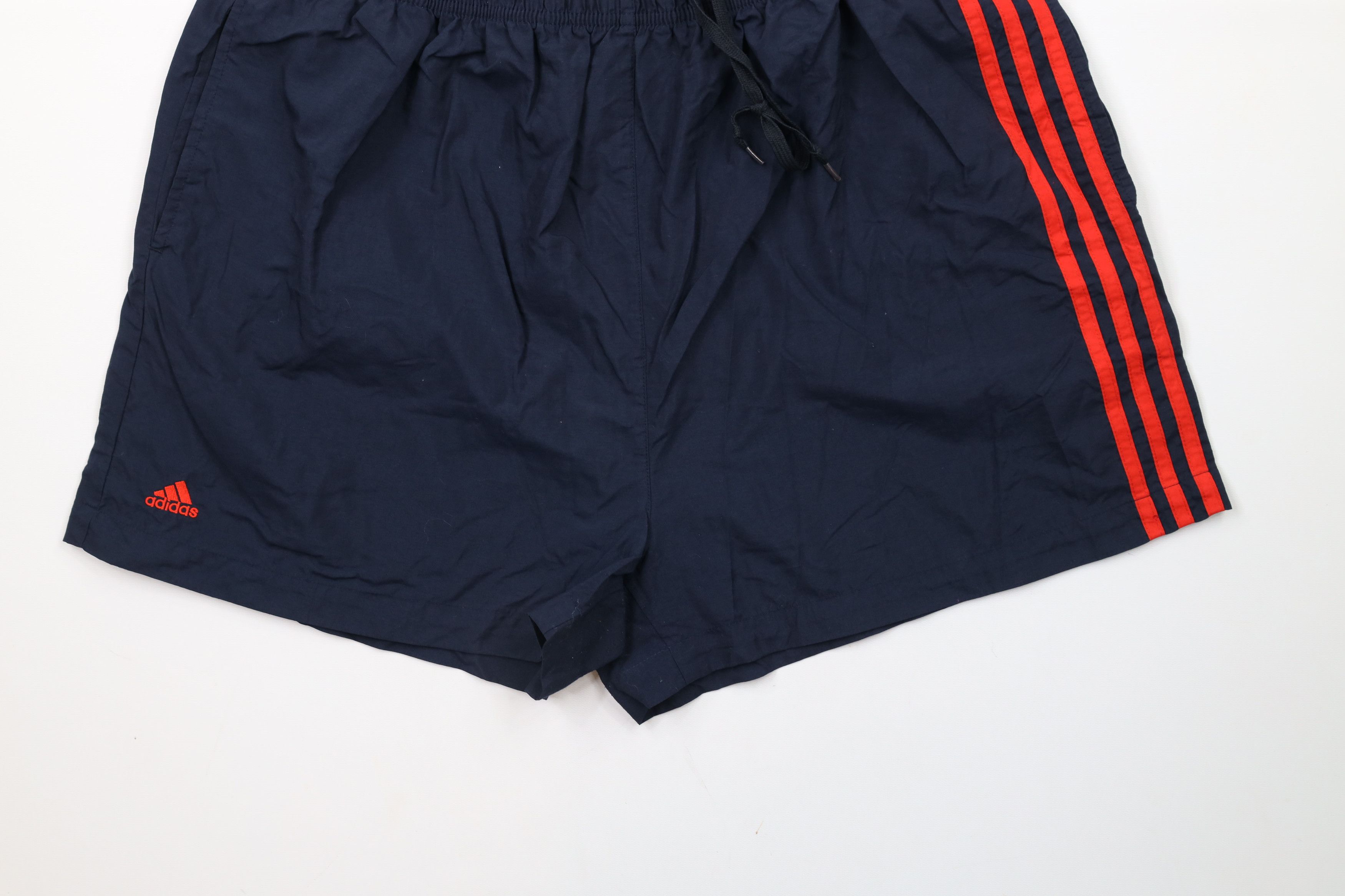 Adidas × Vintage Vintage 90s Adidas Running Jogging Soccer Shorts Blue Size US 36 / EU 52 - 4 Thumbnail