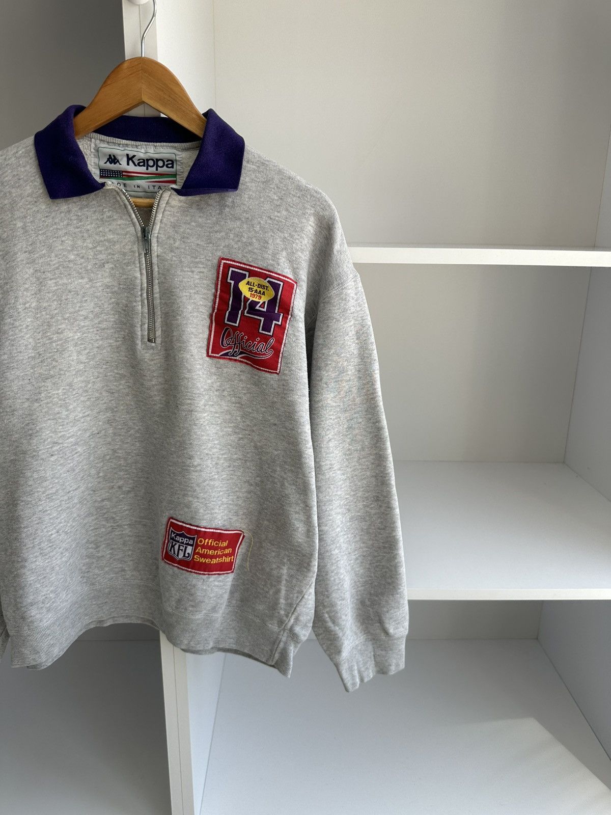 Kappa Vintage Kappa KFL All-Dist 1979 Rare Sweatshirt Size US L / EU 52-54 / 3 - 3 Thumbnail