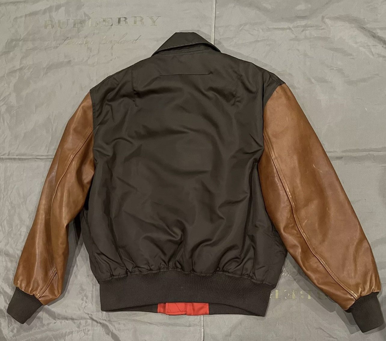 Givenchy GIVENCHY Padded Bomber Brown Leather Sleeves Size 50 $4200 Size US M / EU 48-50 / 2 - 7 Thumbnail