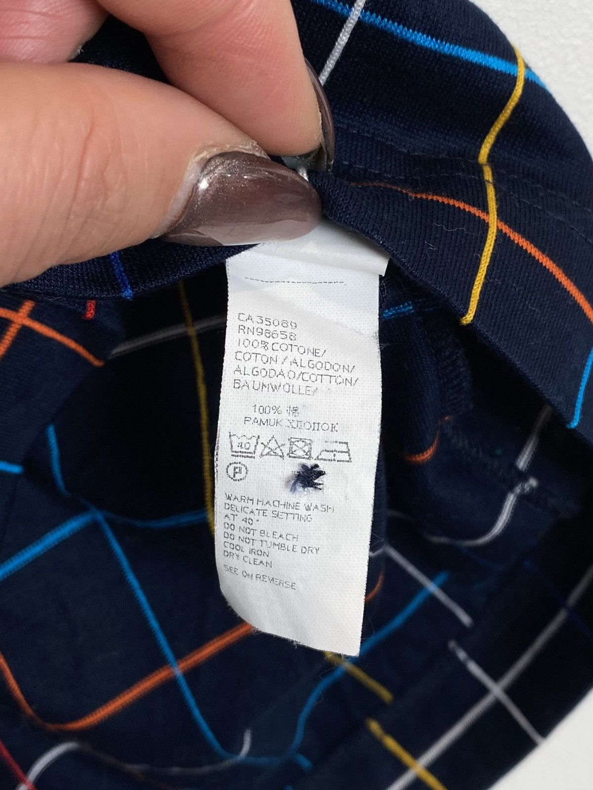 Paul & Shark Vintage Paul & Shark Polo Shirt Check Button-Up Short Sleeve Size US L / EU 52-54 / 3 - 10 Thumbnail