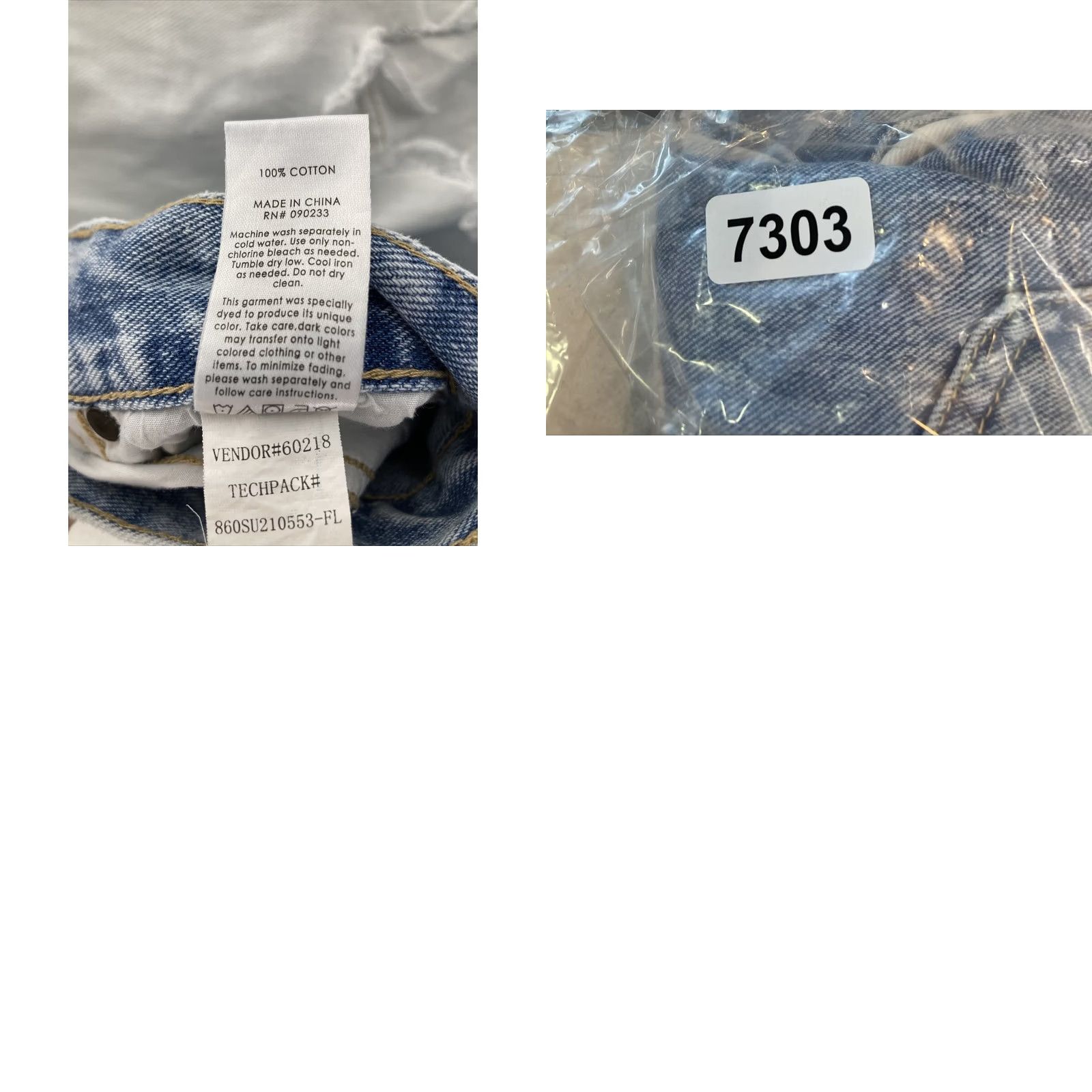 Pacsun PacSun Jeans Women’s 26 Blue/White High Rise Straight Distressed Raw Hem Size 26" / US 2 / IT 38 - 8 Thumbnail