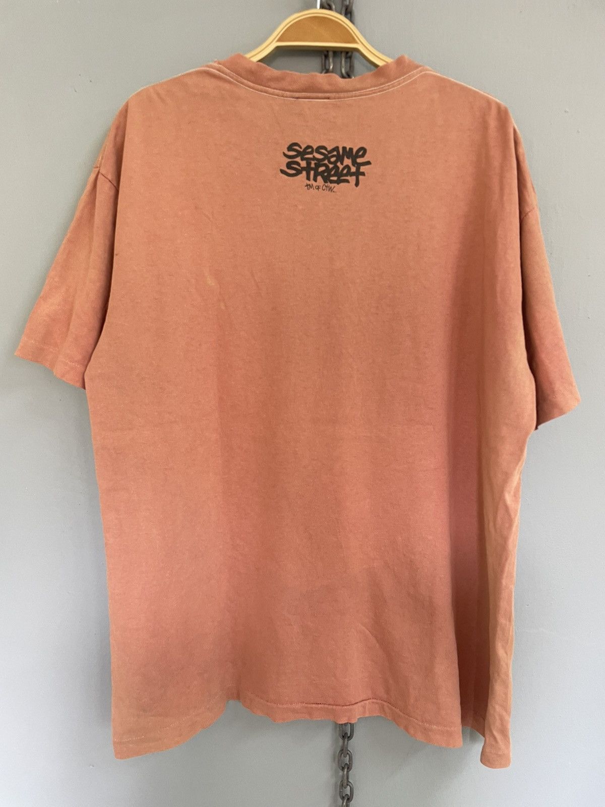 Cartoon Network Vintage 90s Sesame Street sun faded t shirt Size US L / EU 52-54 / 3 - 4 Thumbnail