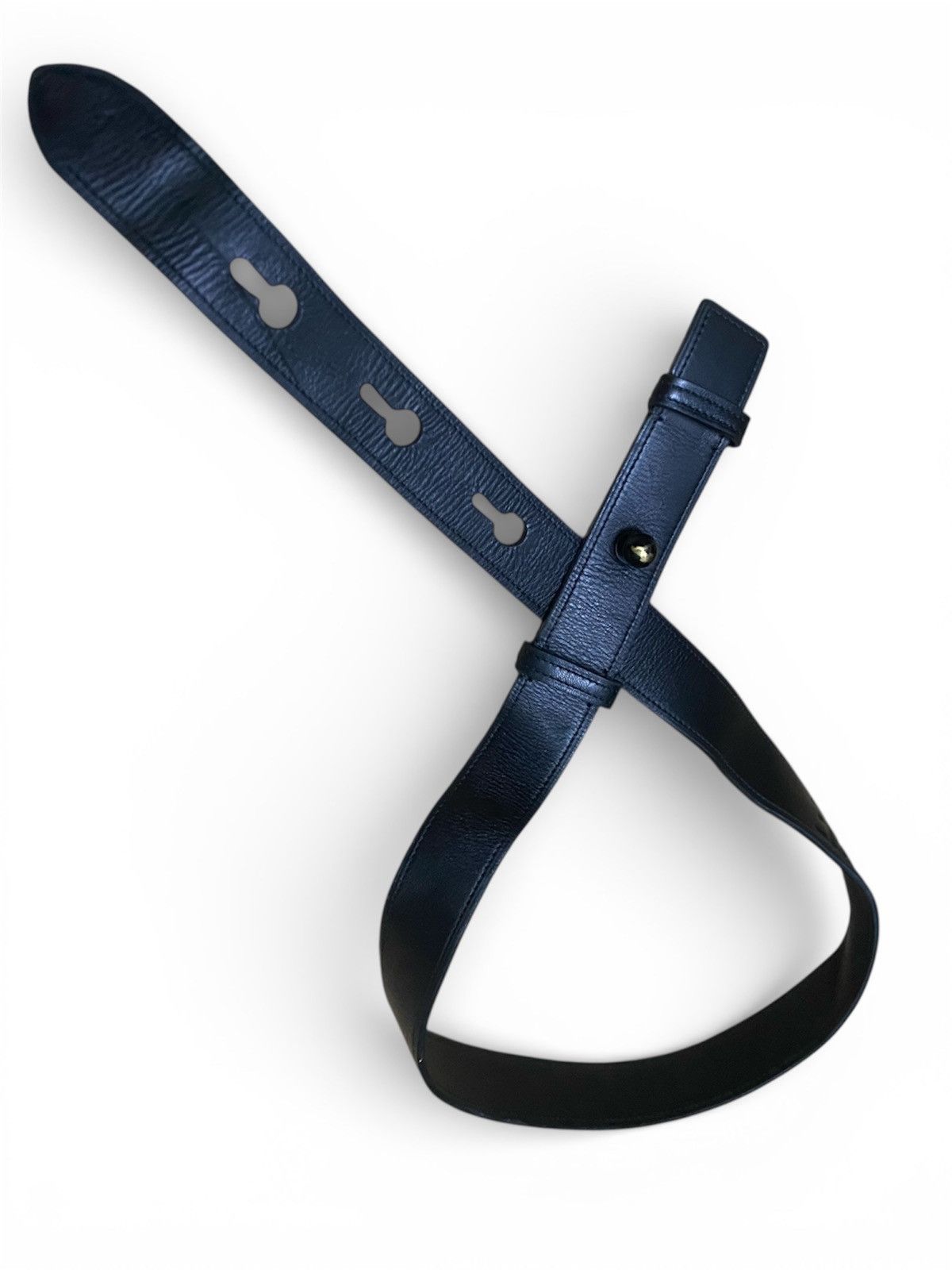 Loewe LOEWE Black Logo Embossed Leather Size ONE SIZE - 1 Thumbnail