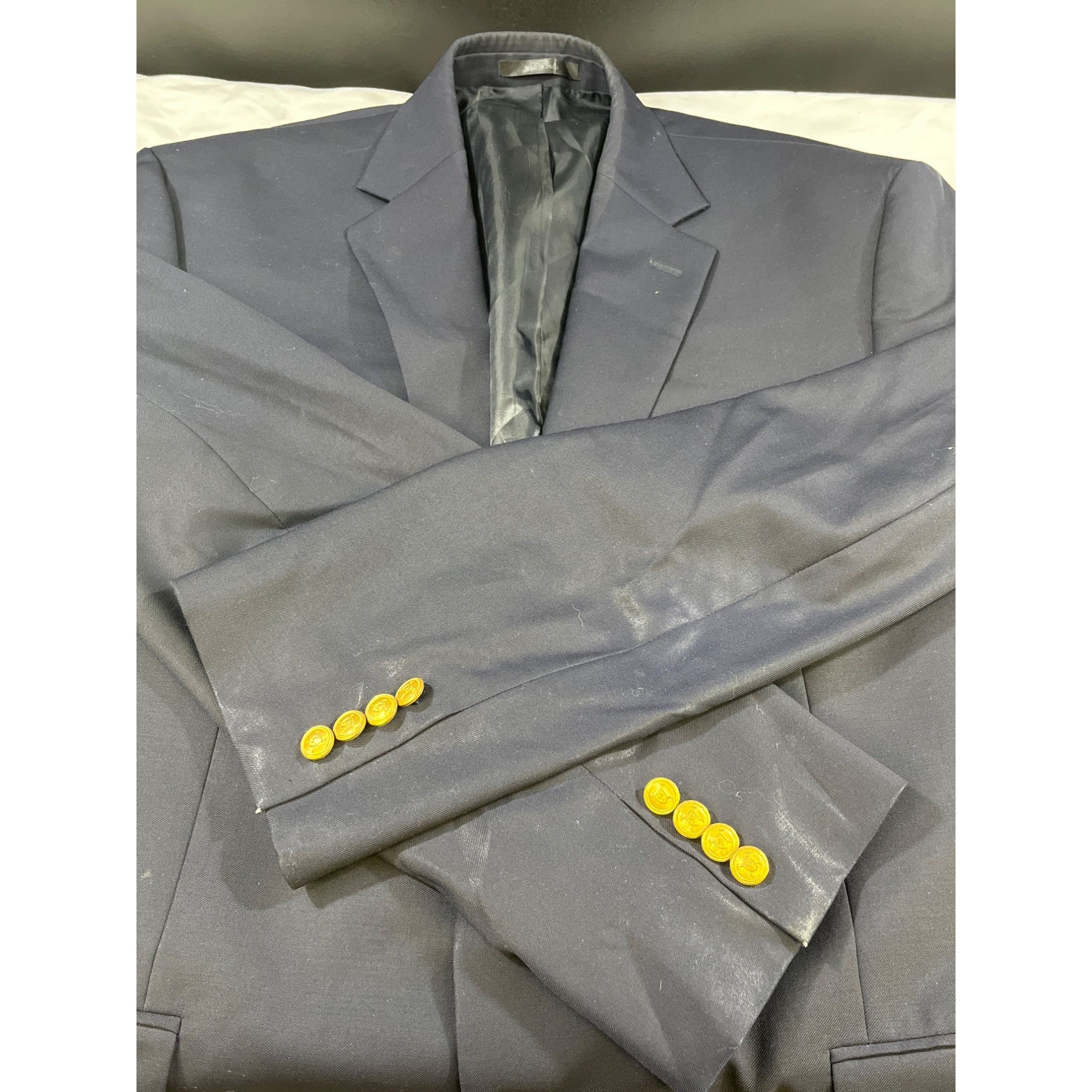 Lauren Ralph Lauren Lauren Ralph Lauren Men's Navy Blue Sports Coat/Blazer Sz 44 Size 44R - 6 Thumbnail