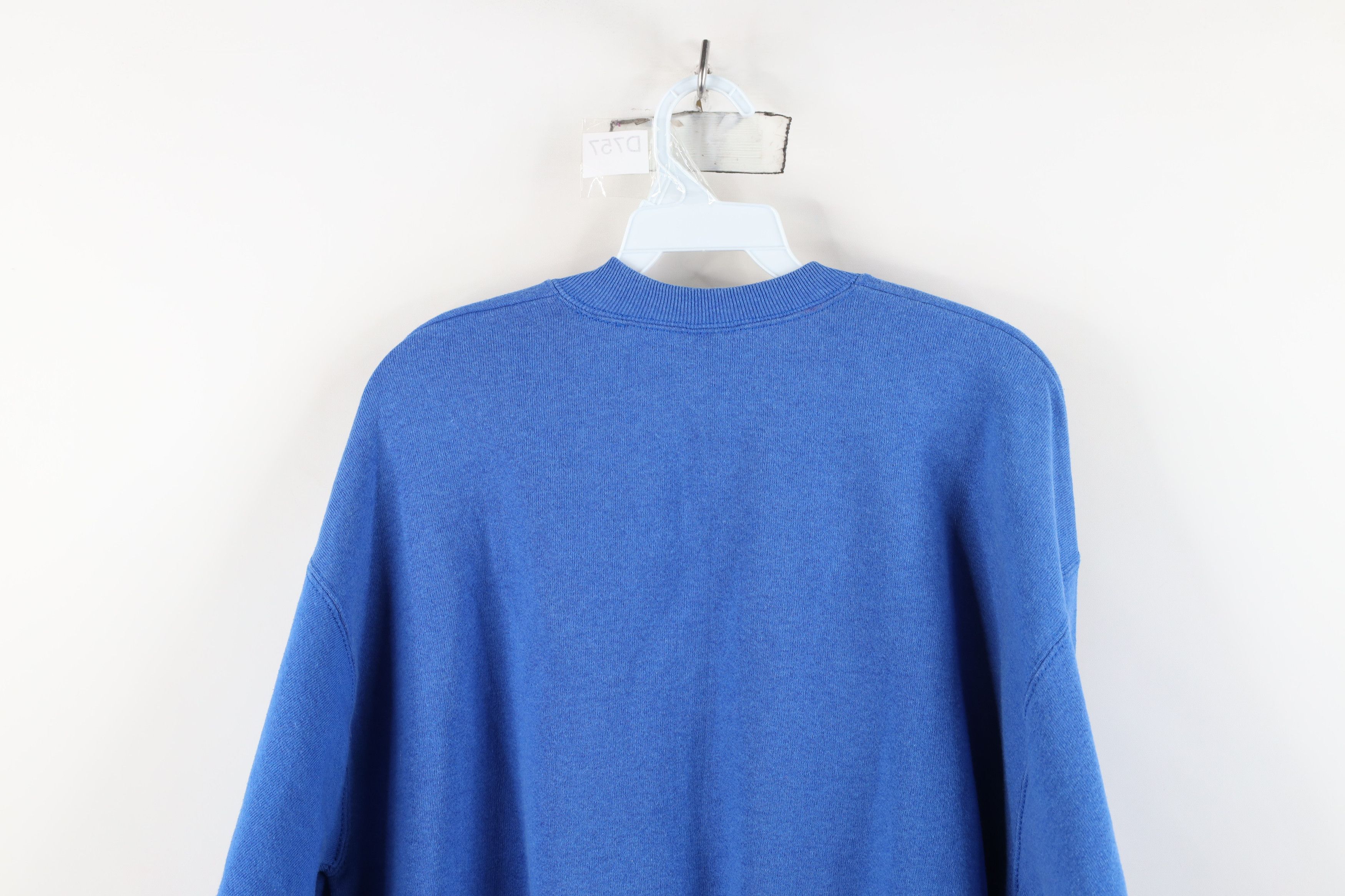Vintage Vintage 90s Hockey Mom Varsity Crewneck Sweatshirt Blue USA Size L / US 10 / IT 46 - 10 Thumbnail