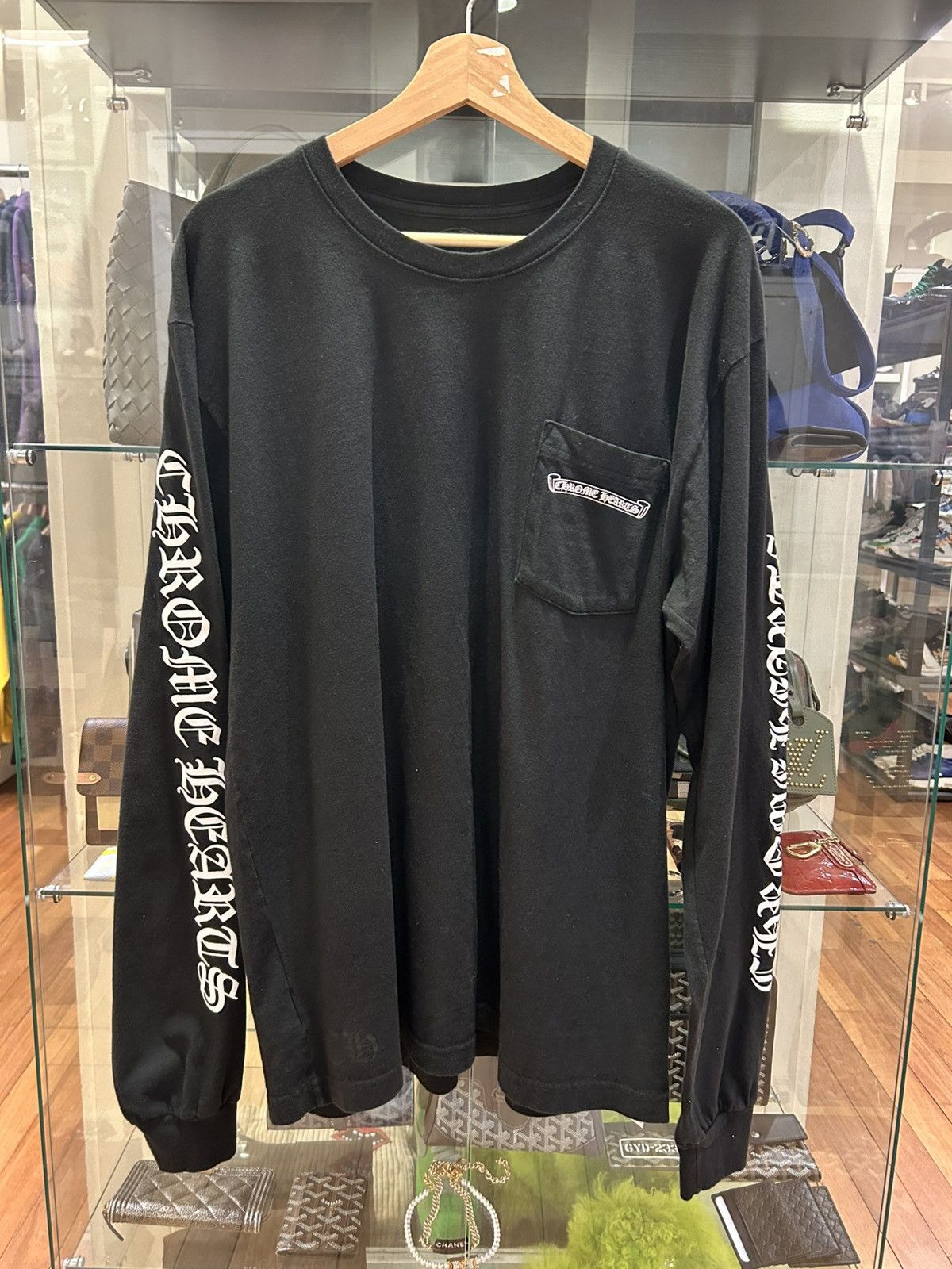 Chrome Hearts Chrome Hearts Scroll Longsleeve - Black Size US XL / EU 56 / 4 - 1 Thumbnail