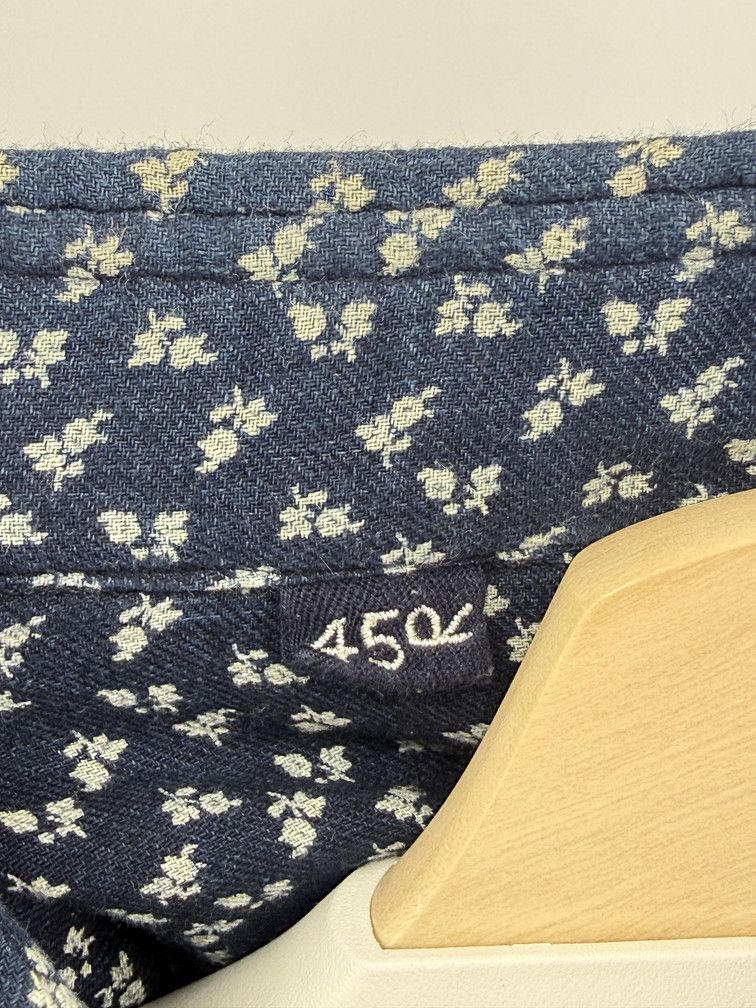 45rpm Indigo Gauze Floral Shirt Size US M / EU 48-50 / 2 - 3 Thumbnail