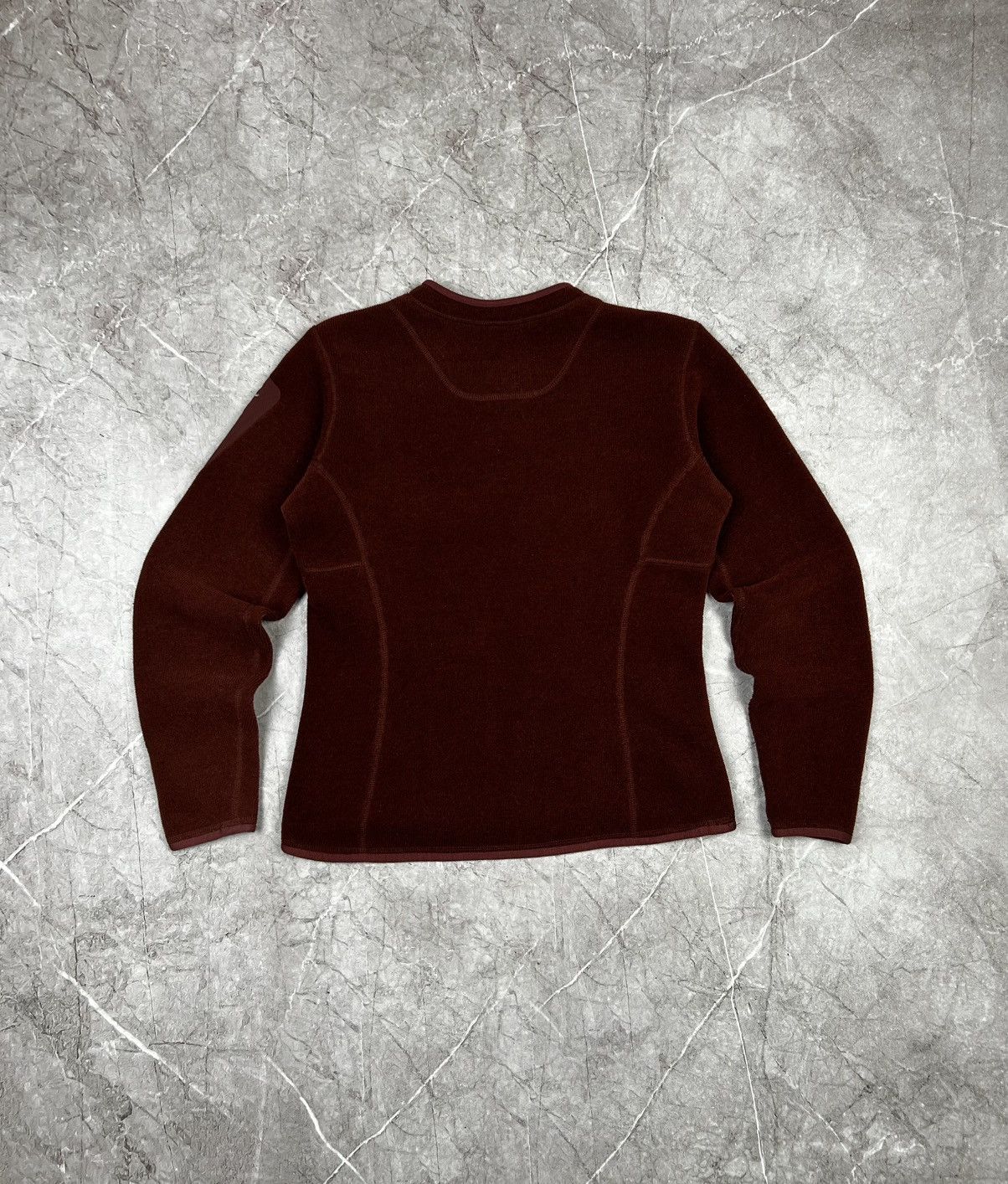 Arc'teryx Vintage Arctery Polartec Fleece Burgundy Pullover Size S / US 4 / IT 40 - 3 Thumbnail