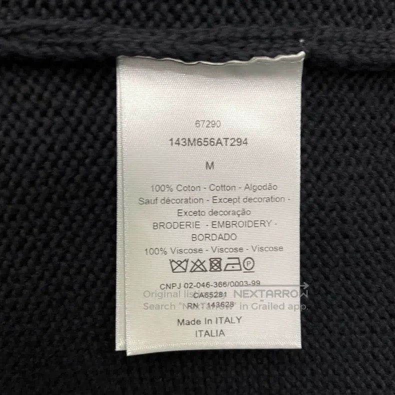 Dior Dior Co-branded black knitted short sleeves Size US M / EU 48-50 / 2 - 7 Thumbnail