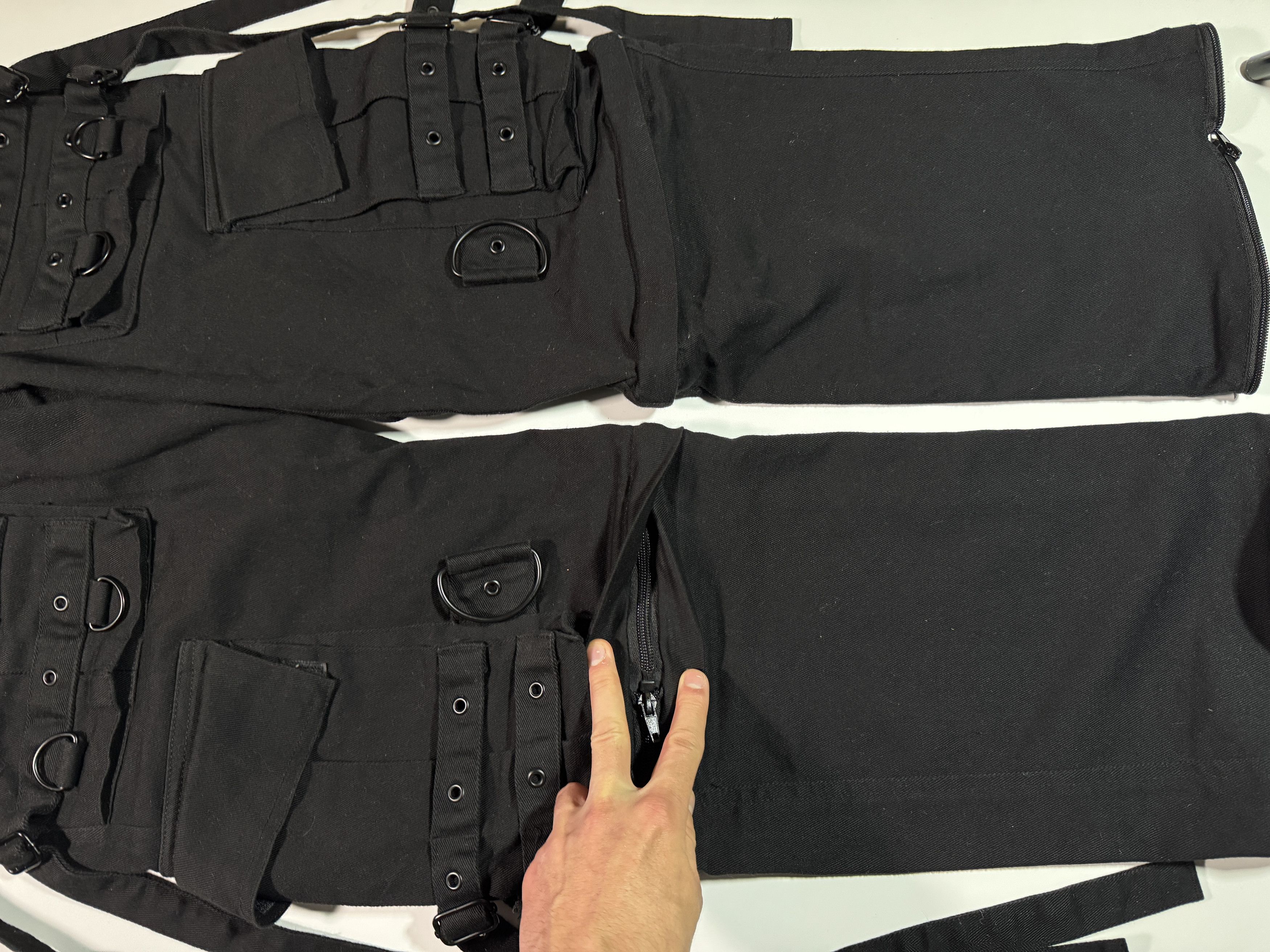 Japanese Brand Gothicana Pants Bondage Straps Avant-Garde Multipocket Cargo Size US 31 - 5 Thumbnail