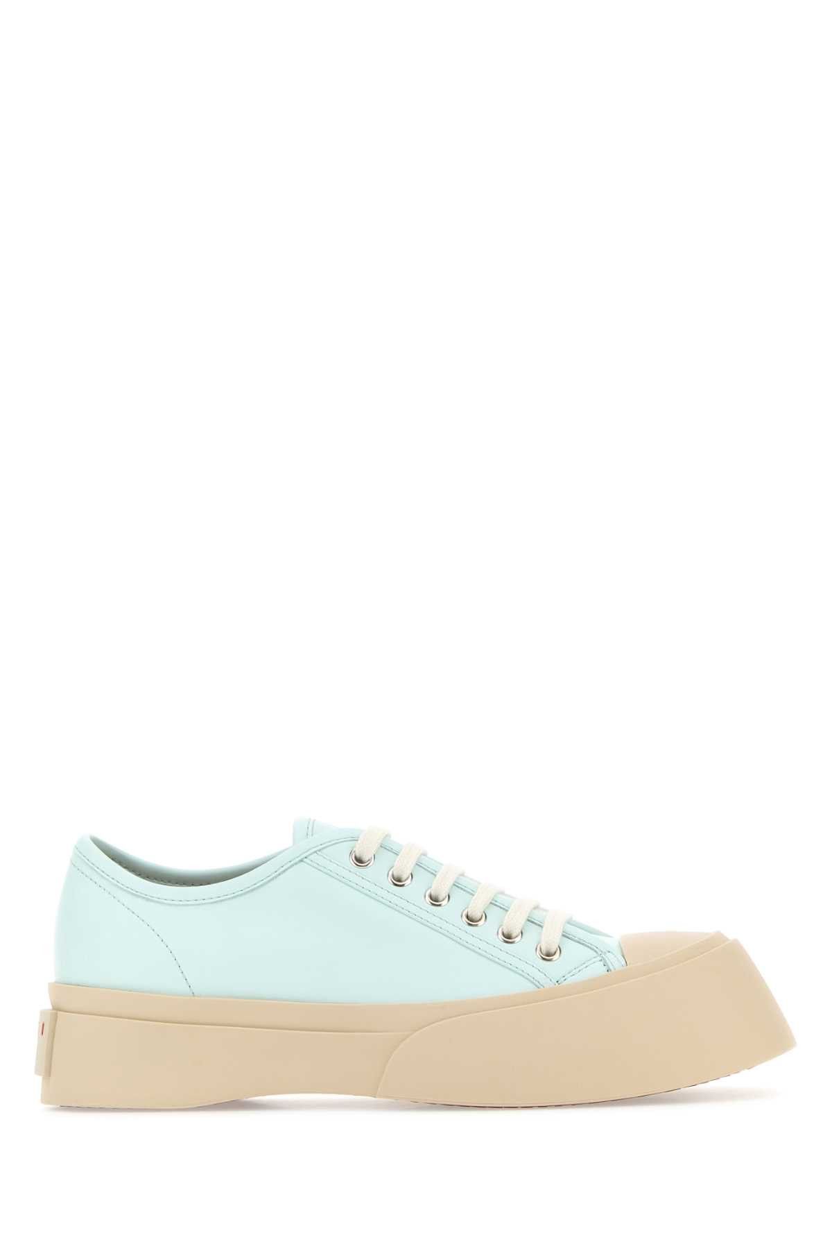 image of Marni Light Blue Leather Pablo Sneakers, Women's (Size 10)