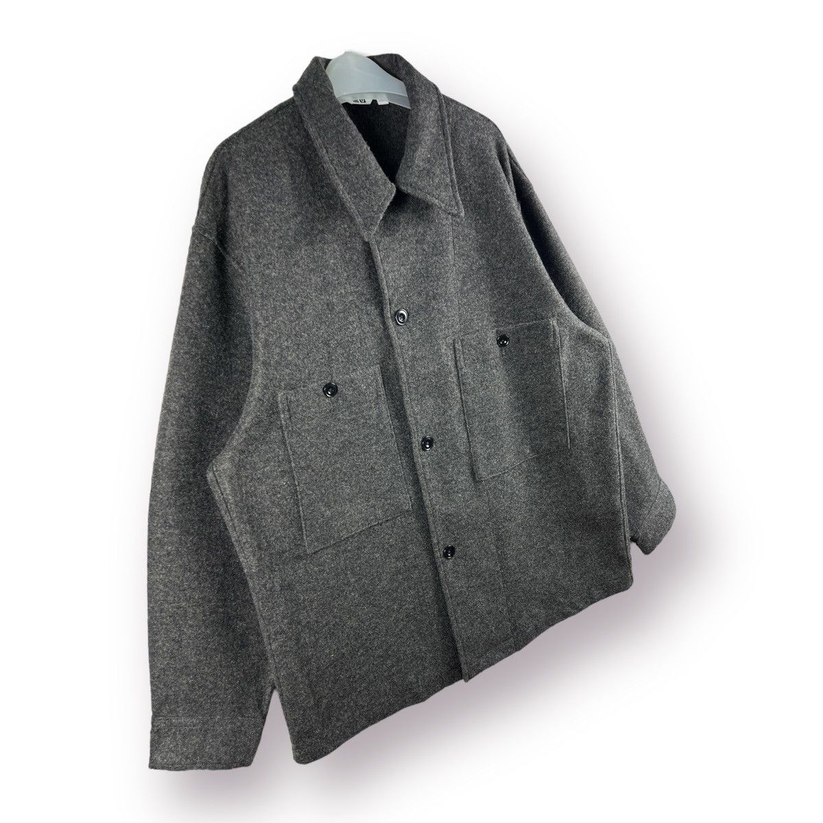 Christophe Lemaire × Japanese Brand × Uniqlo 🔥 UNIQLO U CHRISTOPHE LEMAIRE WOOL WORKSHIRT - XL Size US L / EU 52-54 / 3 - 3 Thumbnail