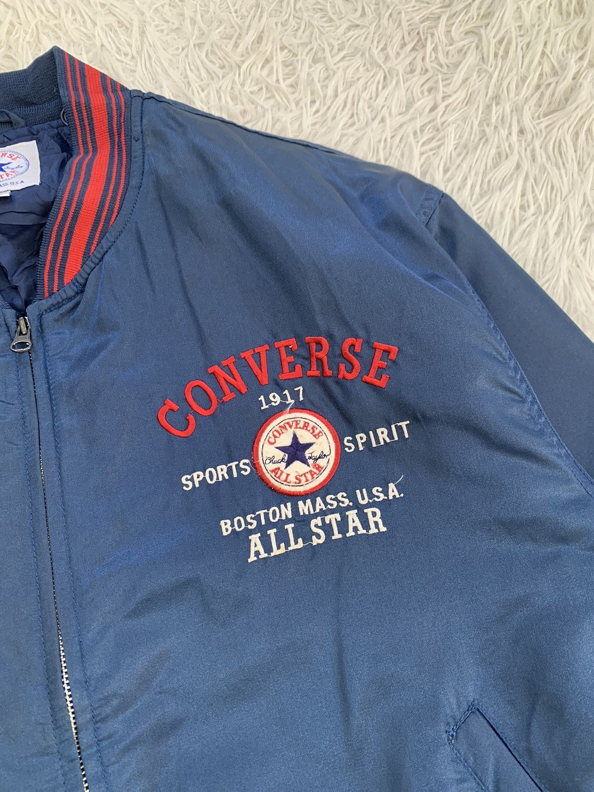 Converse Vintage Big Logo Converse Bomber Jacket Size US XL / EU 56 / 4 - 6 Thumbnail