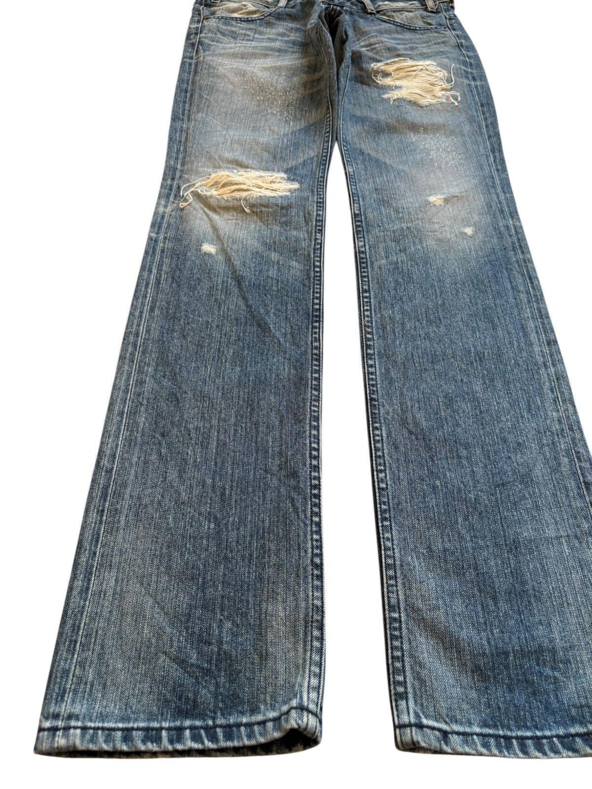 Japanese Brand Vintage Japanese Brand Patches Distressed Ripped Jeans Size 30" / US 8 / IT 44 - 6 Thumbnail