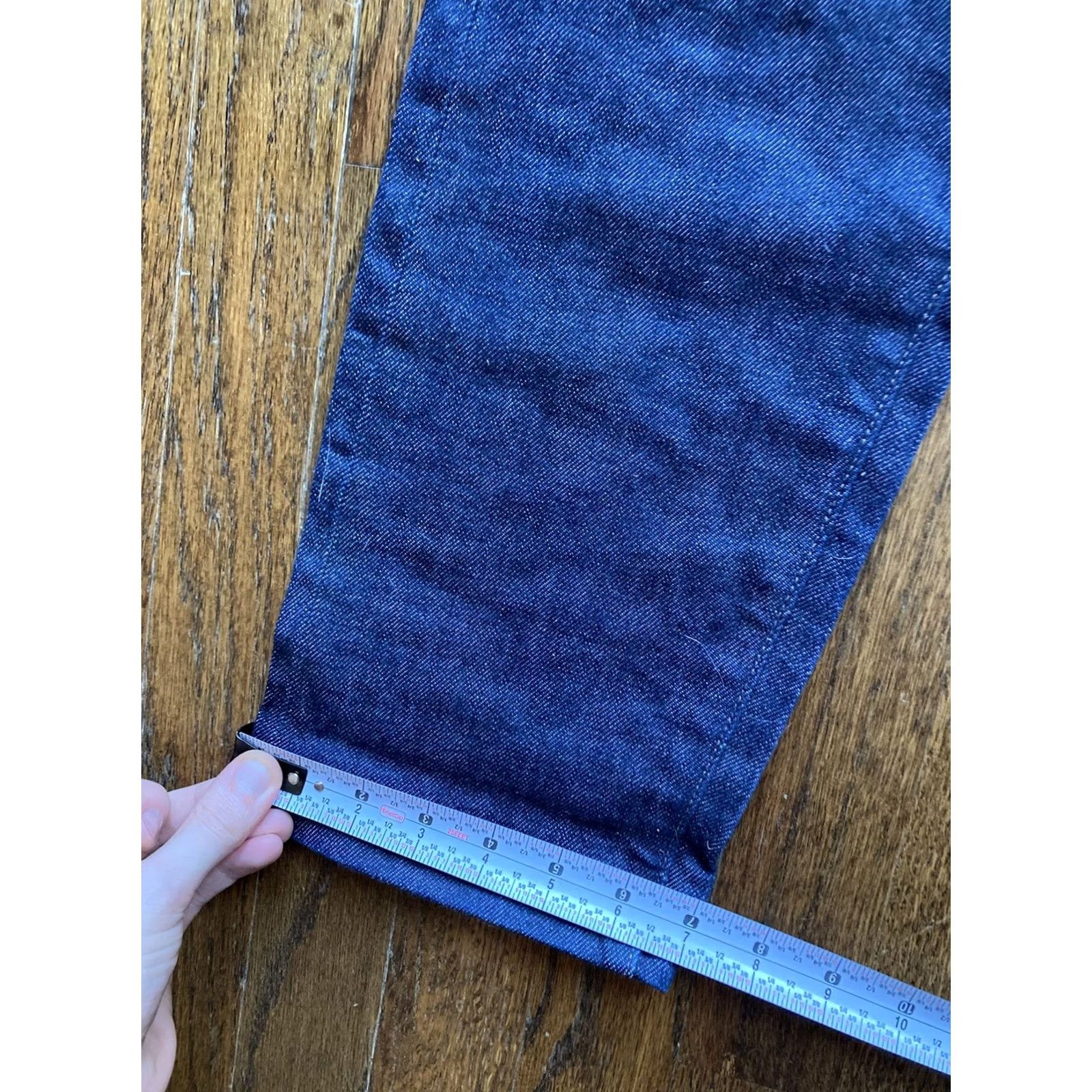Uniqlo Uniqlo Mens Jeans Slim Straight Blue Size 32x27 Kaihara Selvedge Raw Denim Size US 32 / EU 48 - 3 Thumbnail