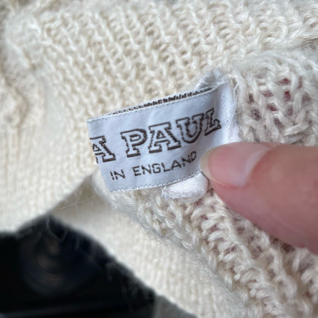 Other Vintage Olivia Paul 100% Alpaca Made in England Texture Knit Size L / US 10 / IT 46 - 5 Thumbnail
