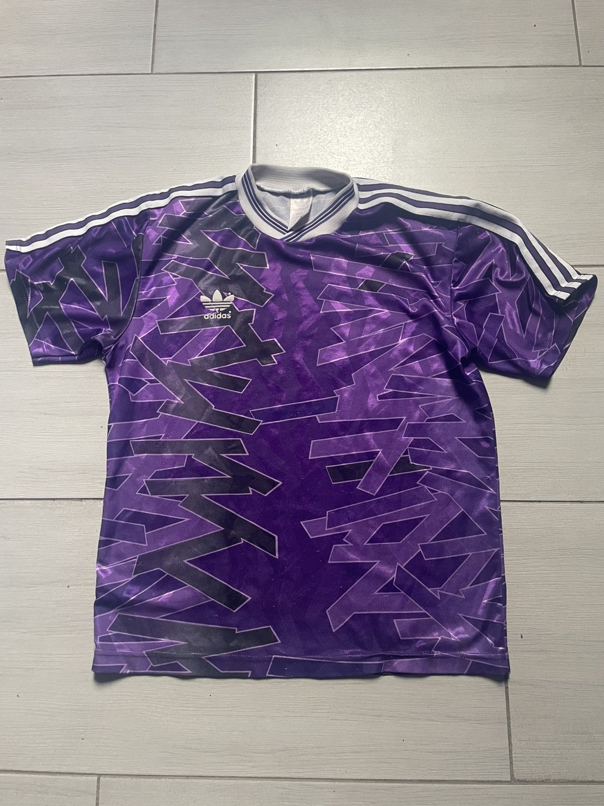Adidas × Designer × Vintage Adidas template vintage 90s archive football jersey made 🇬🇧 Size US XXS / EU 40 - 1 Thumbnail