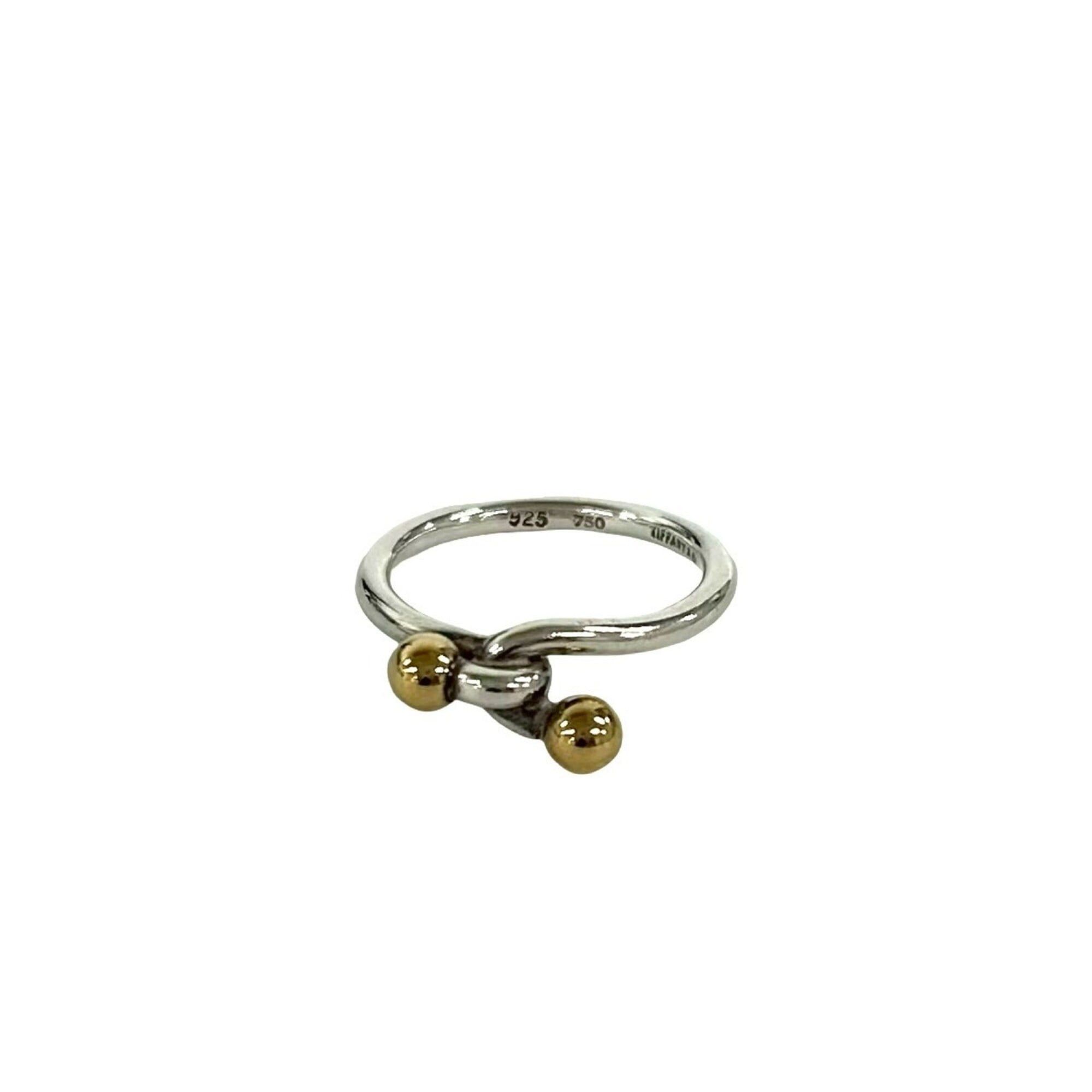 Tiffany & Co. TIFFANY&Co. Tiffany Love Knot Ring, Sterling Silver 925, 18K Yellow Gold, Accessory, Silver, 33270 Size ONE SIZE - 1 Thumbnail