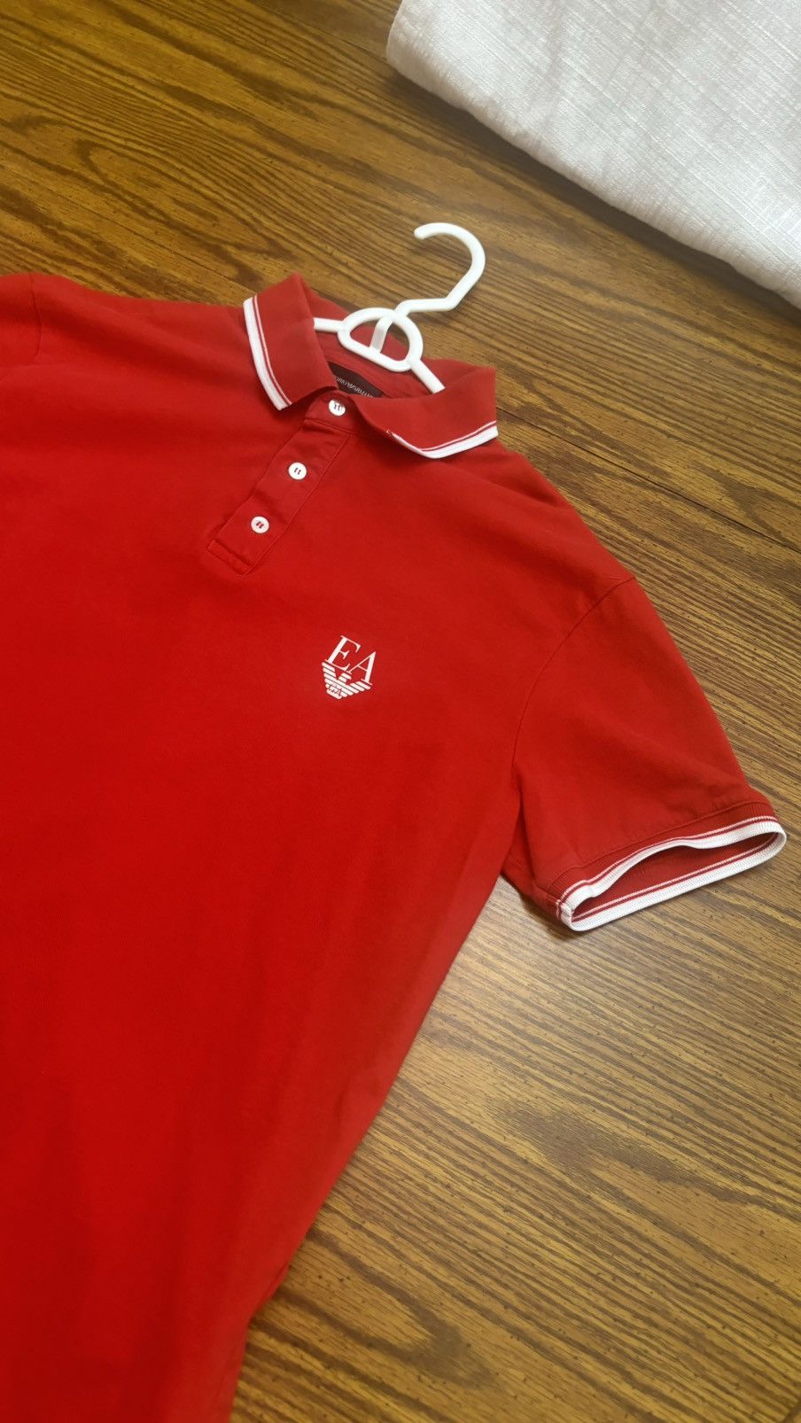 Emporio Armani Emporio Armani red polo Size US XXL / EU 58 / 5 - 3 Thumbnail