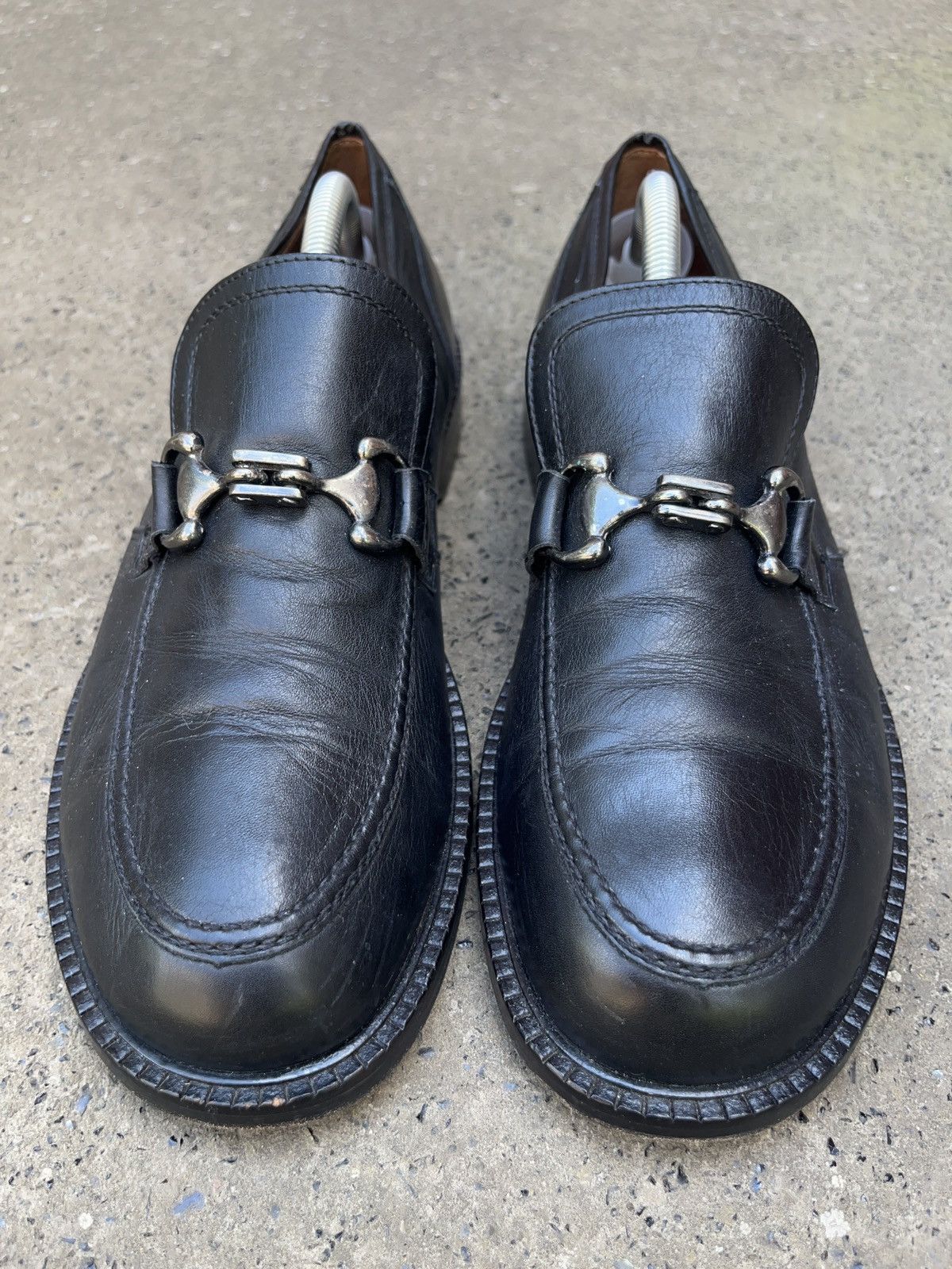 Genuine Leather Vintage Massive Loafers Genuine Leather Horsebit Bugatti Size US 10 / EU 43 - 2 Thumbnail