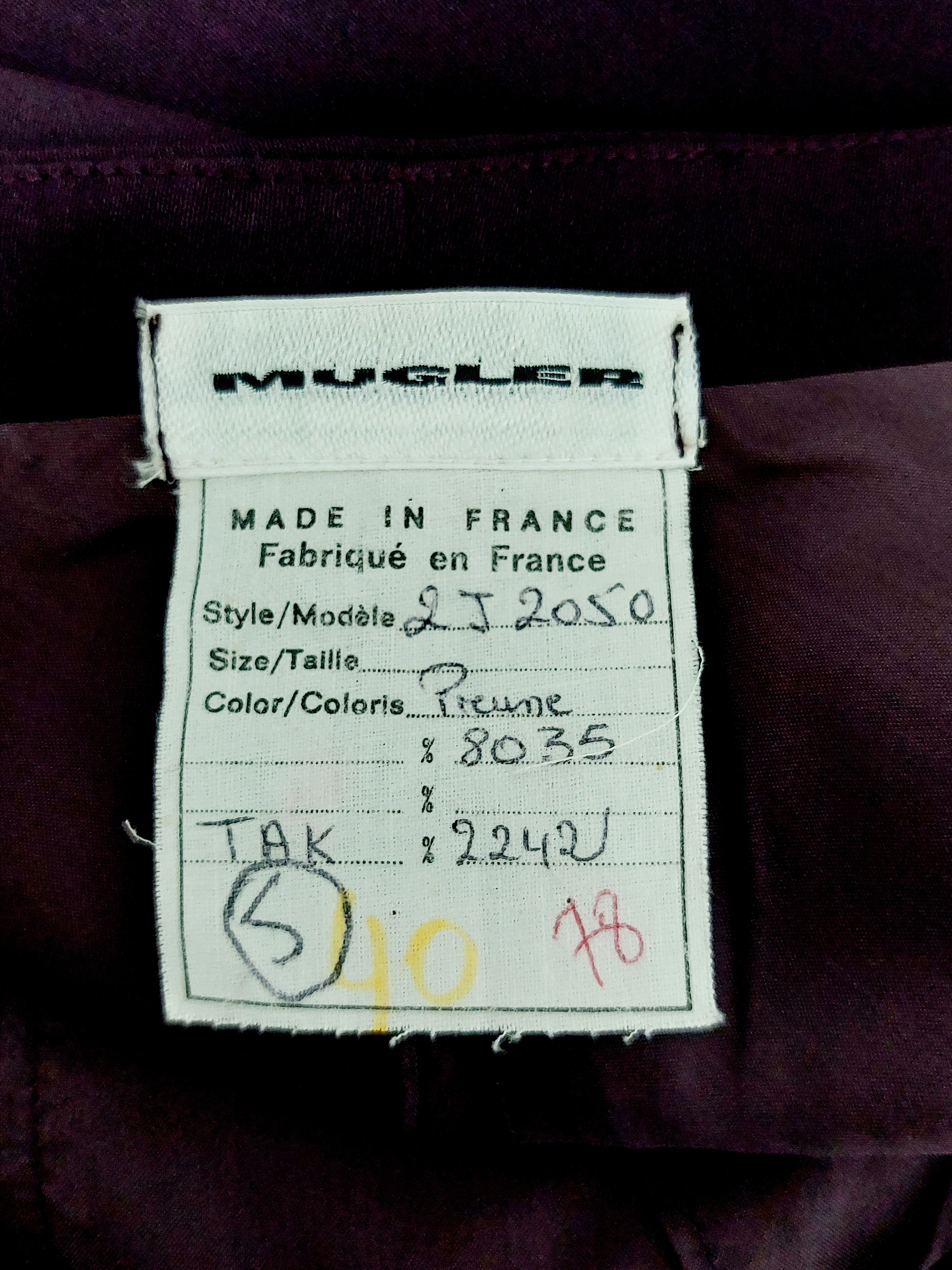 Thierry Mugler hierry Mugler Sculpted Purple Corset Cocktail Midi Dress Size M / US 6-8 / IT 42-44 - 10 Thumbnail