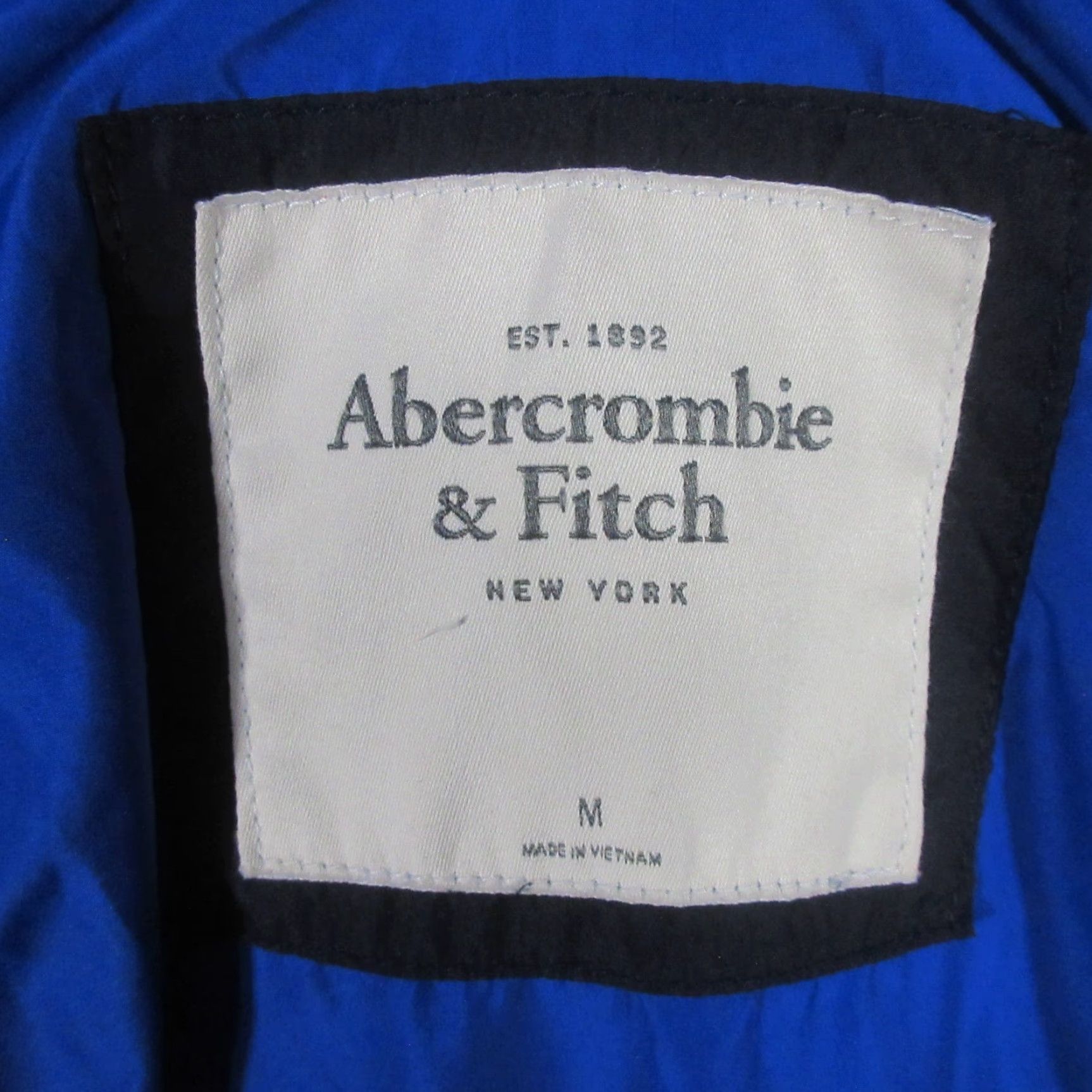 Abercrombie & Fitch Abercrombie & Fitch Hooded Puffer Jacket Women's Medium Blue Down Size M / US 6-8 / IT 42-44 - 3 Thumbnail