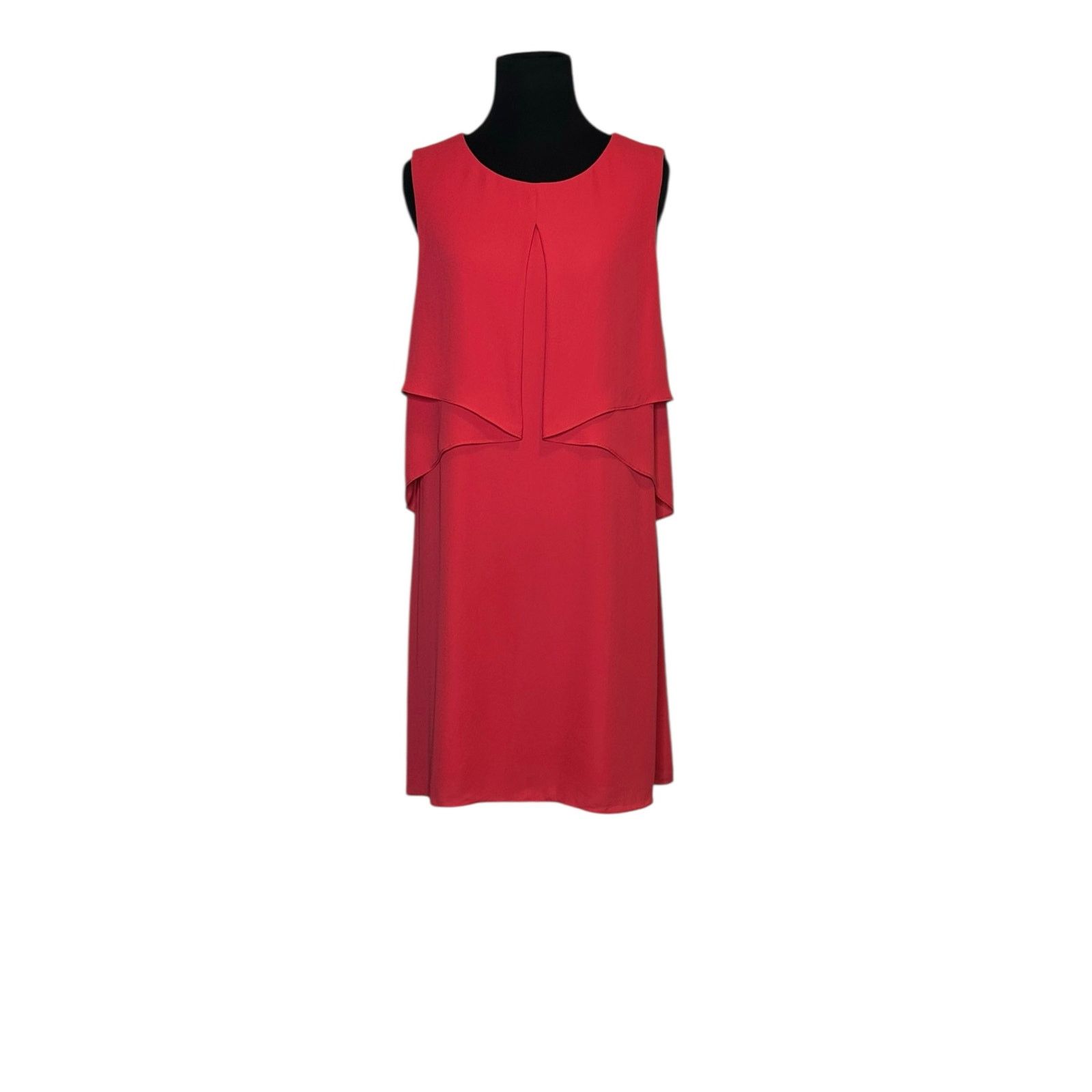 Bcbgmaxazria BCBGMAXAZRIA Red Drape Mini Dress size M Size M / US 6-8 / IT 42-44 - 1 Thumbnail