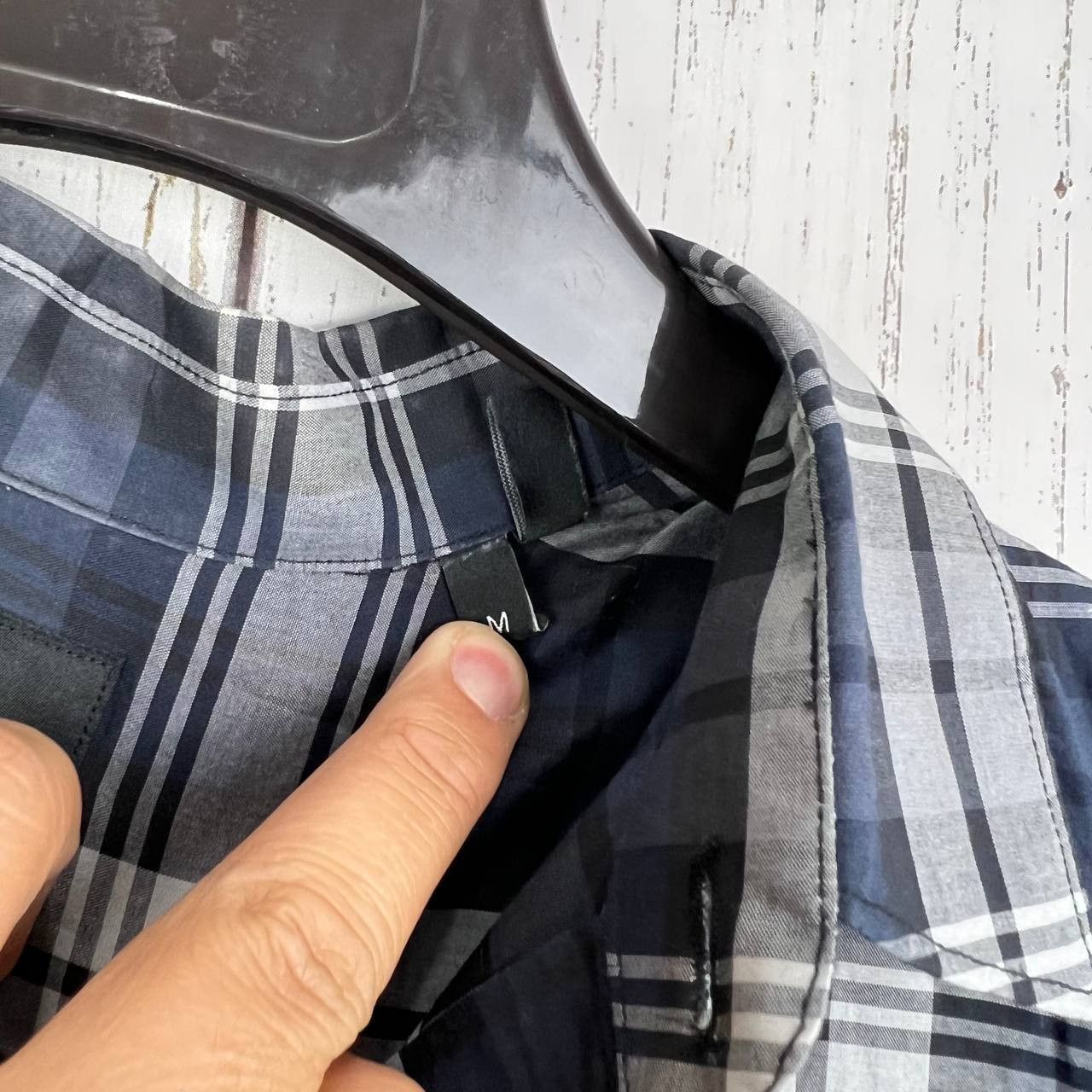 Theory Theory Medium Plaid Long Sleeve Button Down Shirt Blue Men Size US M / EU 48-50 / 2 - 4 Thumbnail