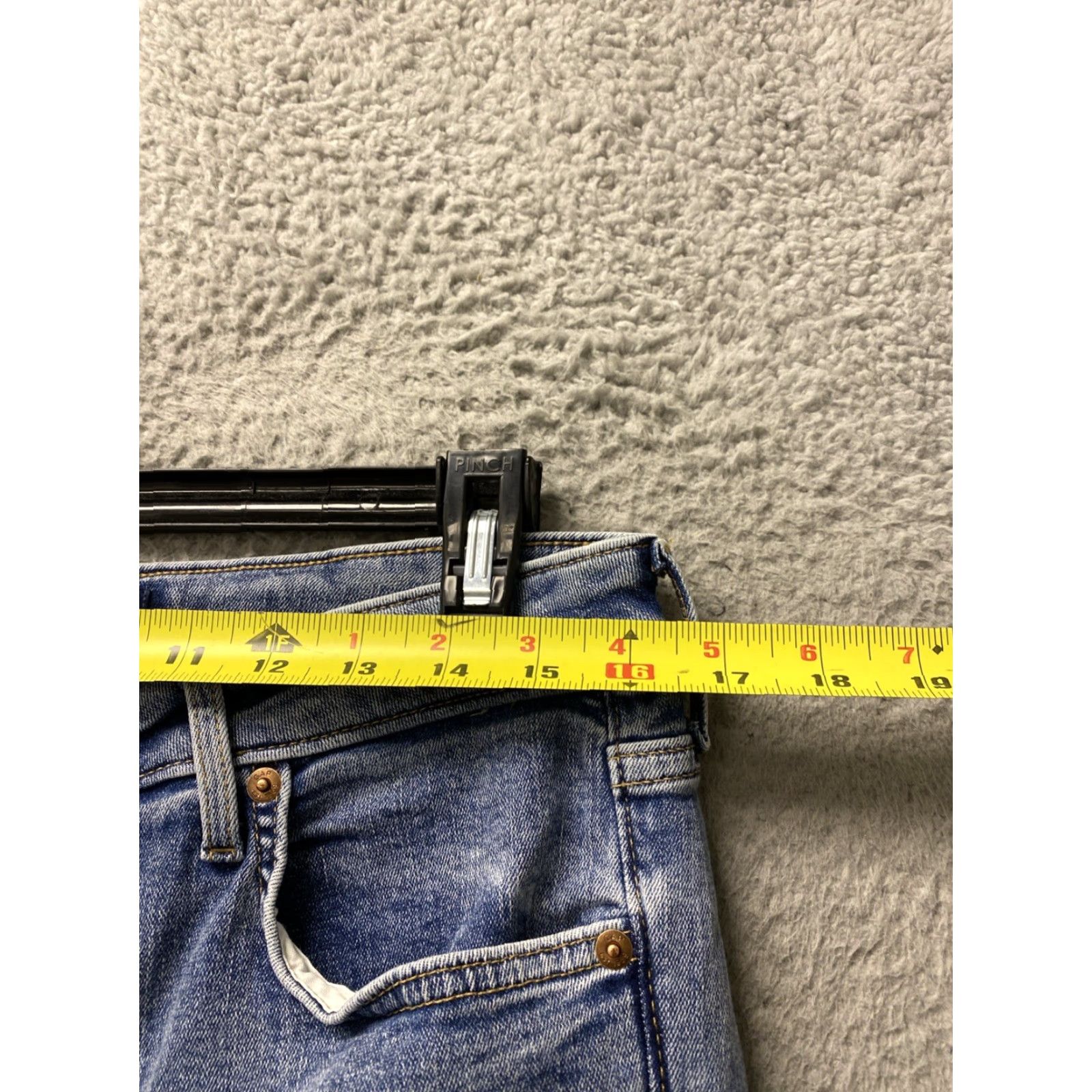 Gap GAP Jeans Women 14 Long Tall 32x28 Blue Washed Stretch High Rise Jeans Size 36" / US 14 / IT 50 - 4 Thumbnail