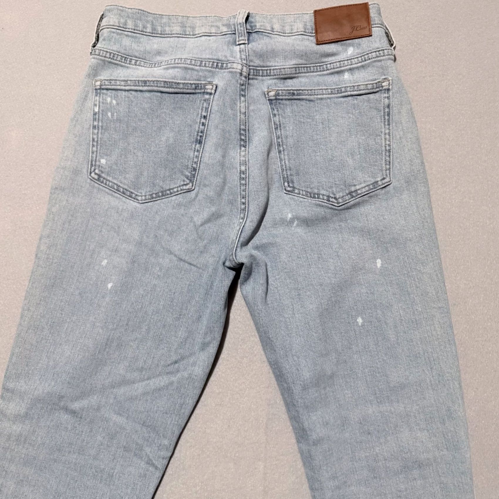 J.Crew J.Crew Jeans Women's Blue Paint Splatter Straight-Leg - 29 Size 29" - 6 Thumbnail