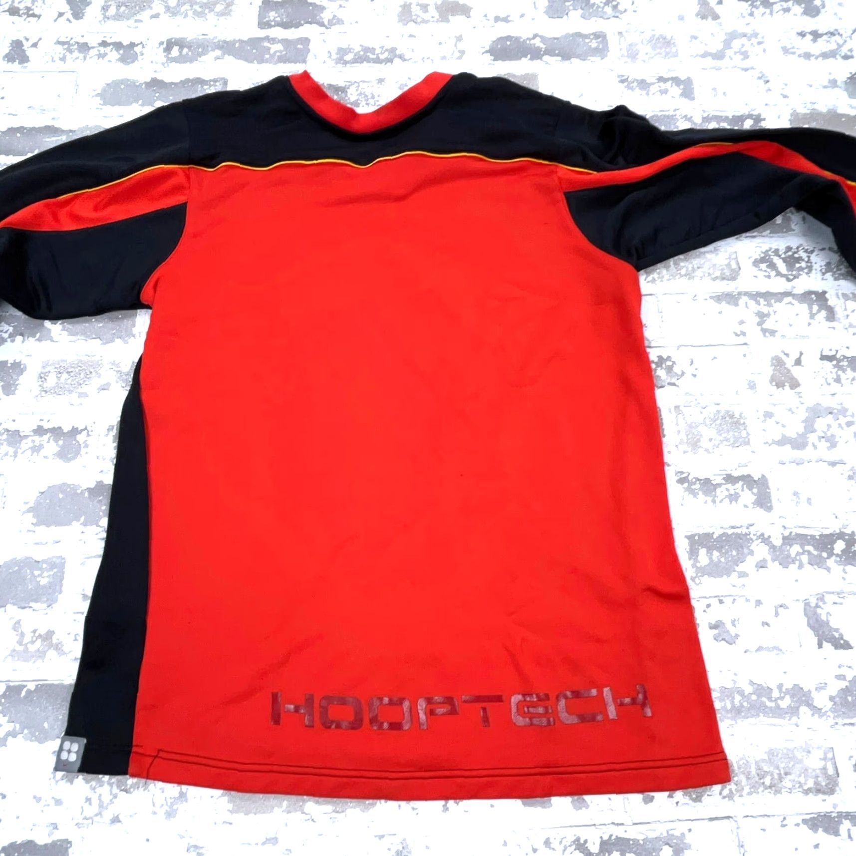 Nike VINTAGE Nike Sweatshirt Men L Black Red Center Swoosh Hoop Tech Y2K Performance Size US L / EU 52-54 / 3 - 2 Thumbnail