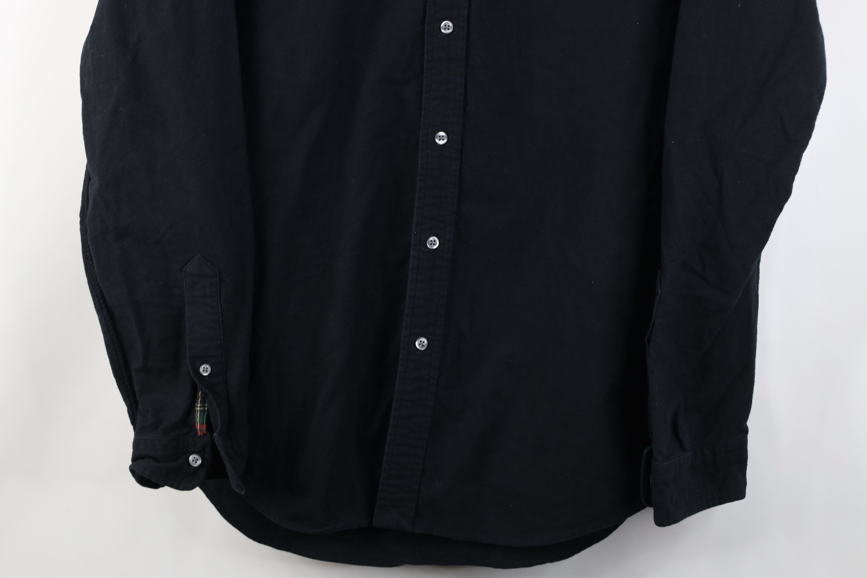 Ralph Lauren Vintage Ralph Lauren Chamois Cloth Button Down Shirt Black Size US L / EU 52-54 / 3 - 3 Thumbnail