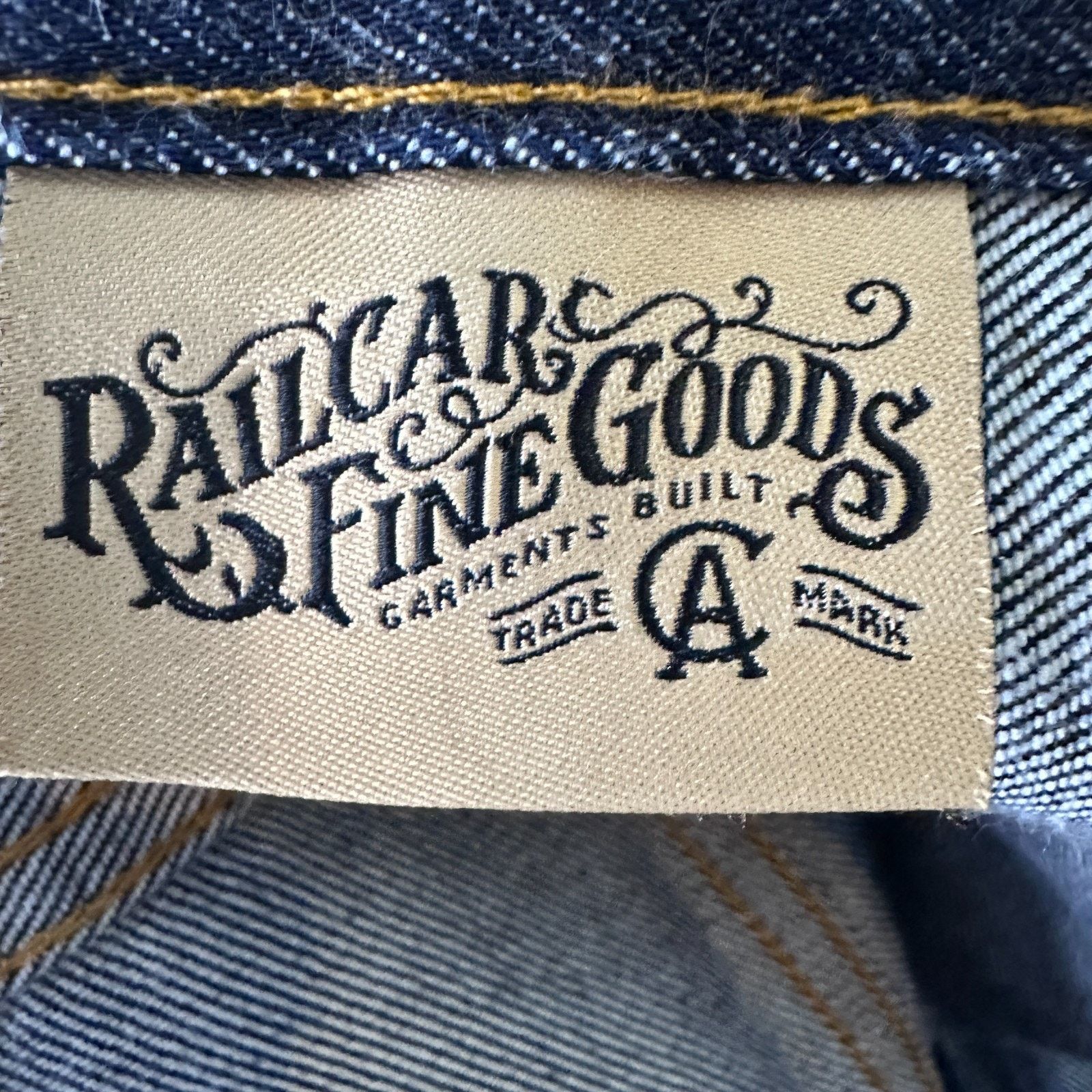 Railcar Fine Goods Railcar Fine Goods Jeans Mens 46x30 Selvedge Blue Denim Dark Size US 44 / EU 60 - 7 Thumbnail