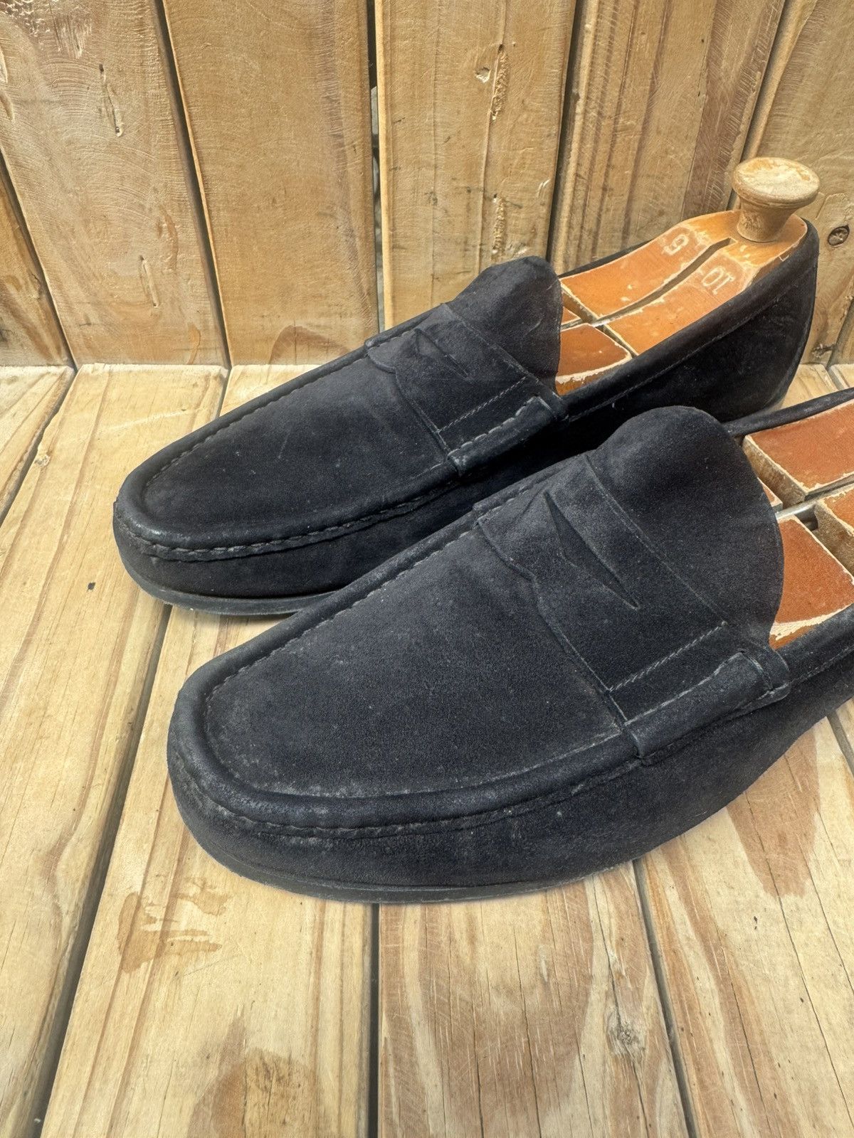 Church's Church’s Men’s suede leather black penny loafers UK 9.5 F Size US 10.5 / EU 43-44 - 17 Thumbnail