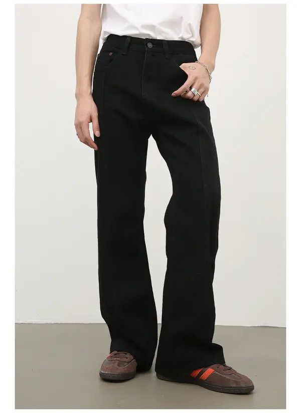 Japanese Brand VIBE Black men's loose American street casual flared jeans Size US 32 / EU 48 - 1 Thumbnail