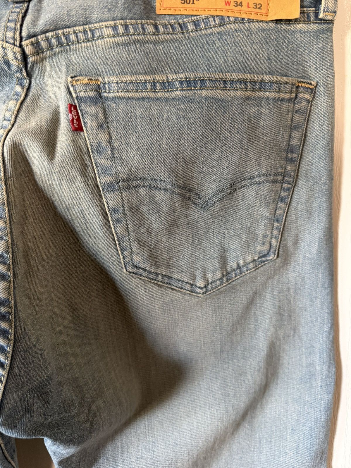 Levi's Levi’s 501 Blue Denim Vintage Style Jeans Men’s Size 34x32 Size US 34 / EU 50 - 3 Thumbnail
