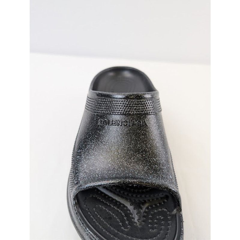 Balenciaga × Crocs o1rshd1 Q:2 / Pool Slide Slipper Sandals in Black Size US 8 / IT 38 - 16 Thumbnail