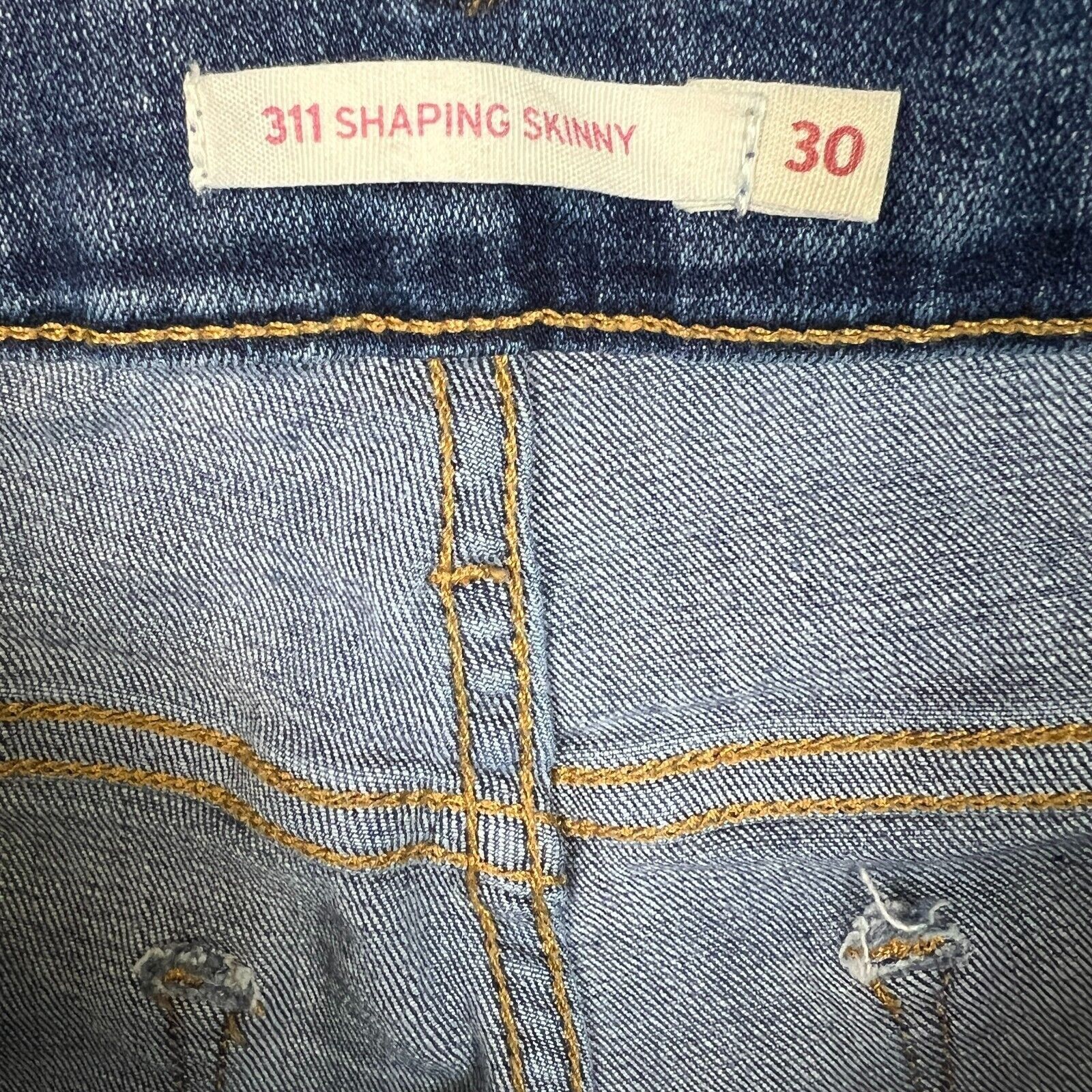 Levi's × Vintage Levi's 311 Jeans sz 30 Shaping Skinny Medium Wash Denim Pant Size 30" / US 8 / IT 44 - 9 Thumbnail