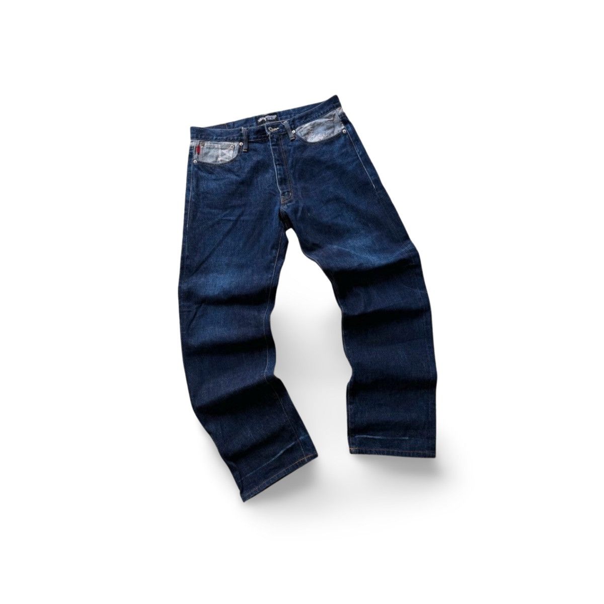 Stussy Vintage Stussy Japan "Increase the Peace" Denim Pants Size US 36 / EU 52 - 2 Thumbnail