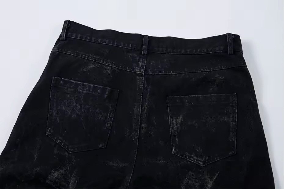 Other Baggy Pleated Hip Hop Loose Street Style Jeans Trousers Size US 35 - 8 Thumbnail