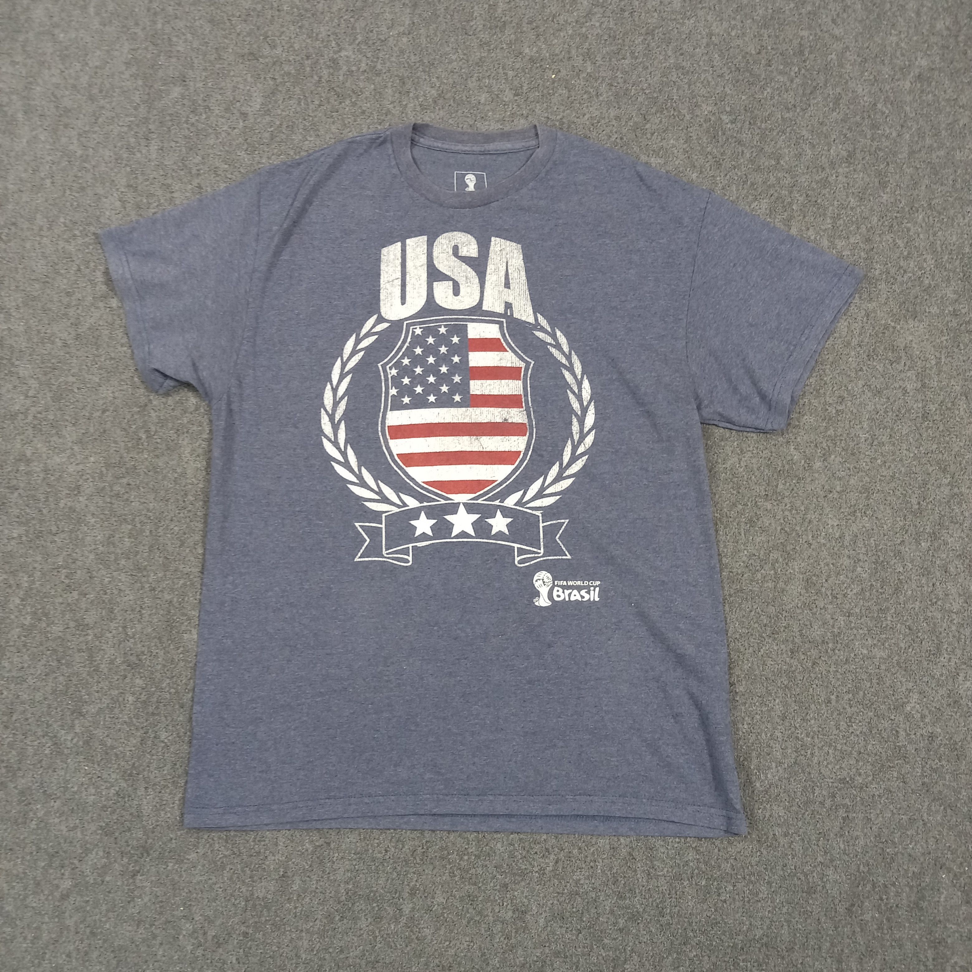 Vintage Fifa World Cup Brasil USA Sport Style Tshirt C285N34 Size US L / EU 52-54 / 3 - 1 Thumbnail