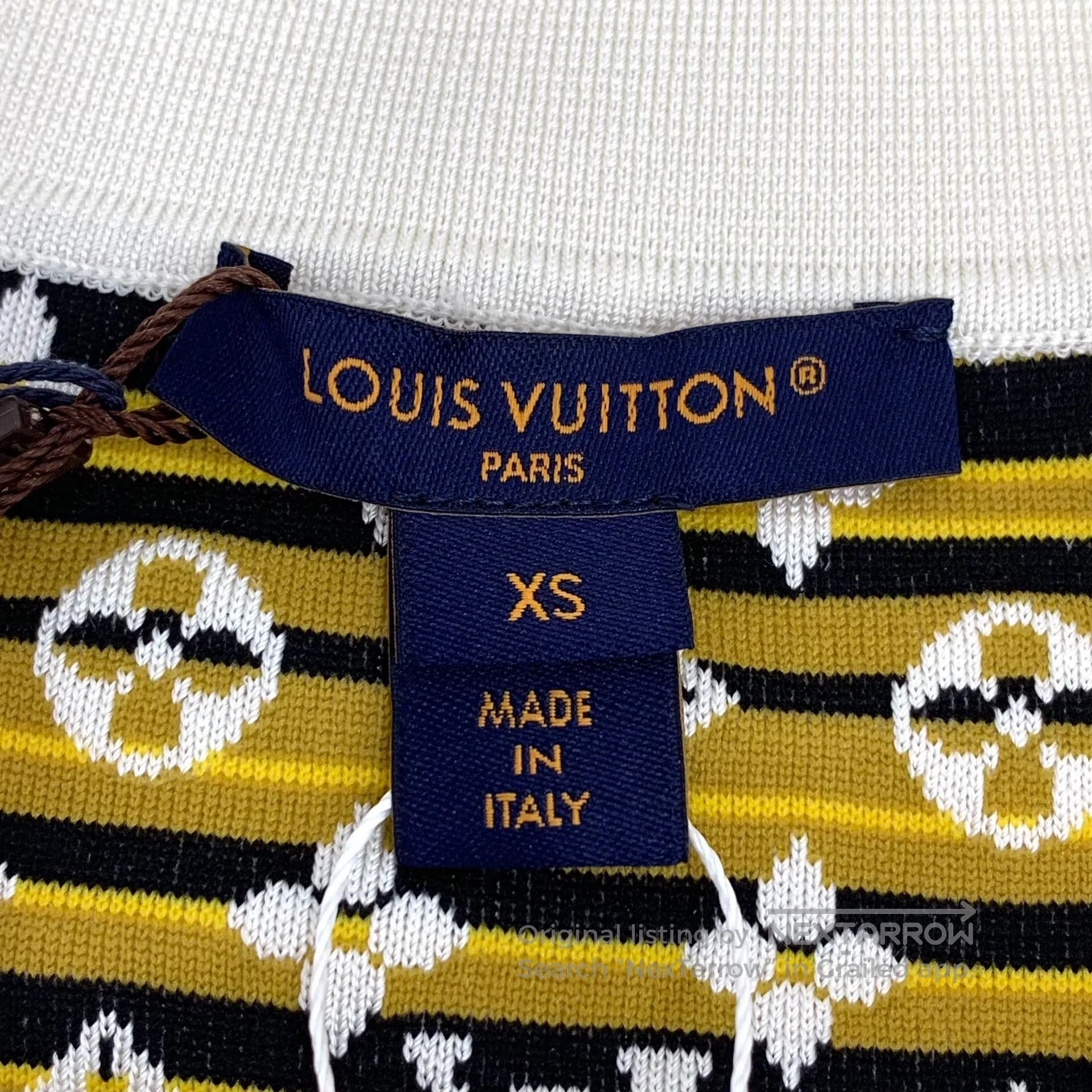 Louis Vuitton Louis Vuitton White Logo Monogram Printed Mulberry Silk La Size XS / US 0-2 / IT 36-38 - 5 Thumbnail