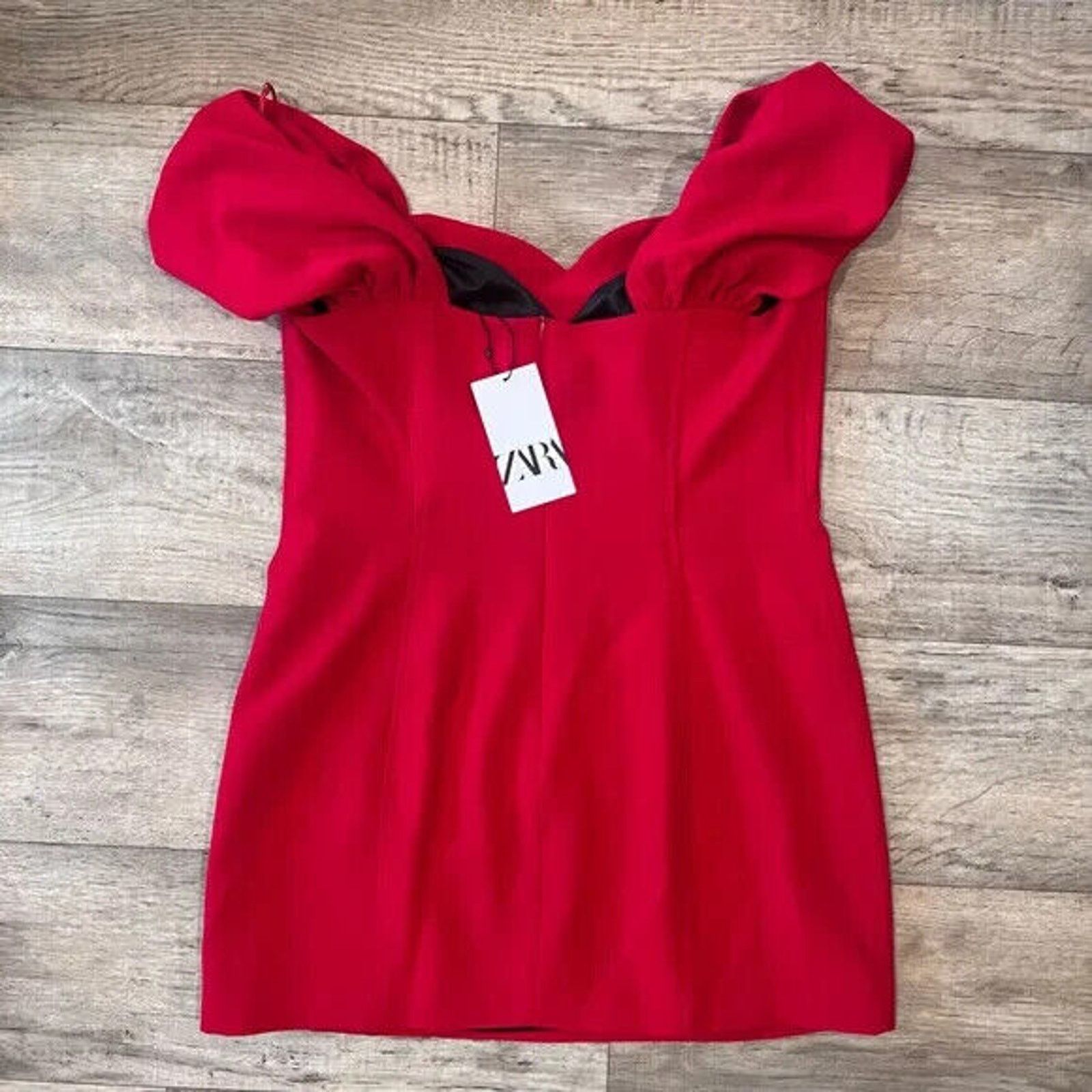 Zara ZARA BLOGGER FAVE!!! Off-Shoulder Mini Dress NWT Size XL / US 12-14 / IT 48-50 - 17 Thumbnail