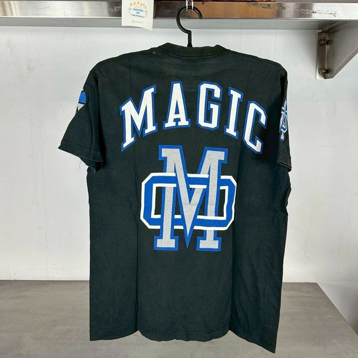 NBA × Vintage Vintage 90s Orlando Magic Basketball NBA Double Sided Tee Size US M / EU 48-50 / 2 - 2 Thumbnail