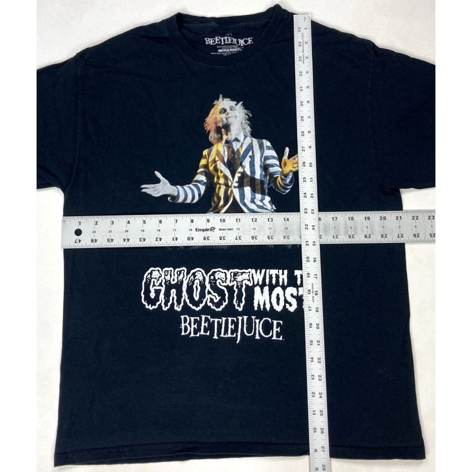 Ripple Junction VINTAGE Beetlejuice Ghost With The Most Graphic T-shirt Men Large Black Short Sleeve Size US L / EU 52-54 / 3 - 5 Thumbnail